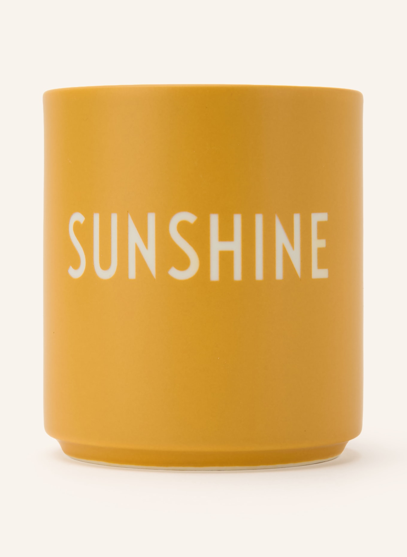 DESIGN LETTERS Becher: GELB / WEISS