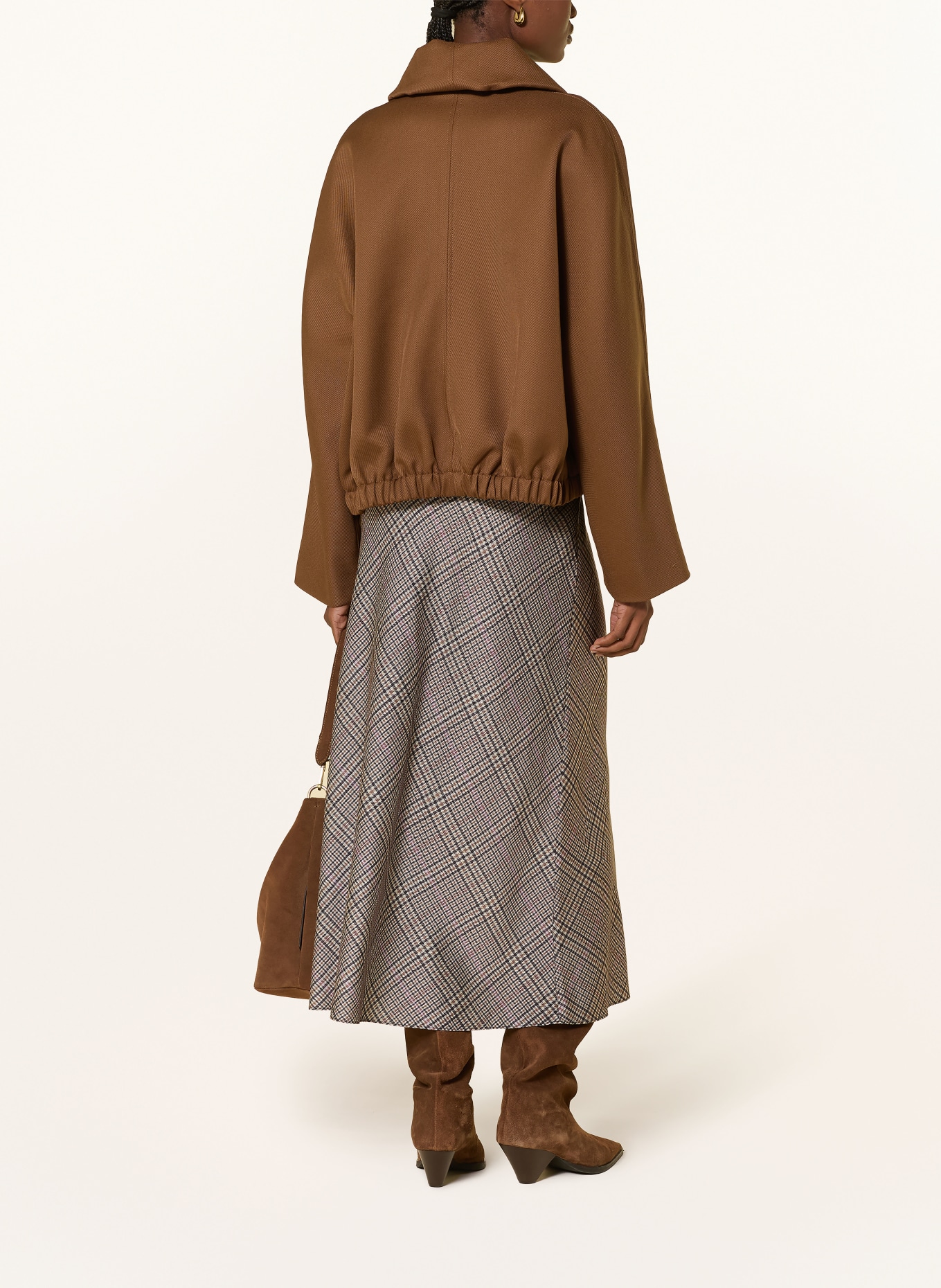 Rich & Royal Oversized-Blouson: BRAUN