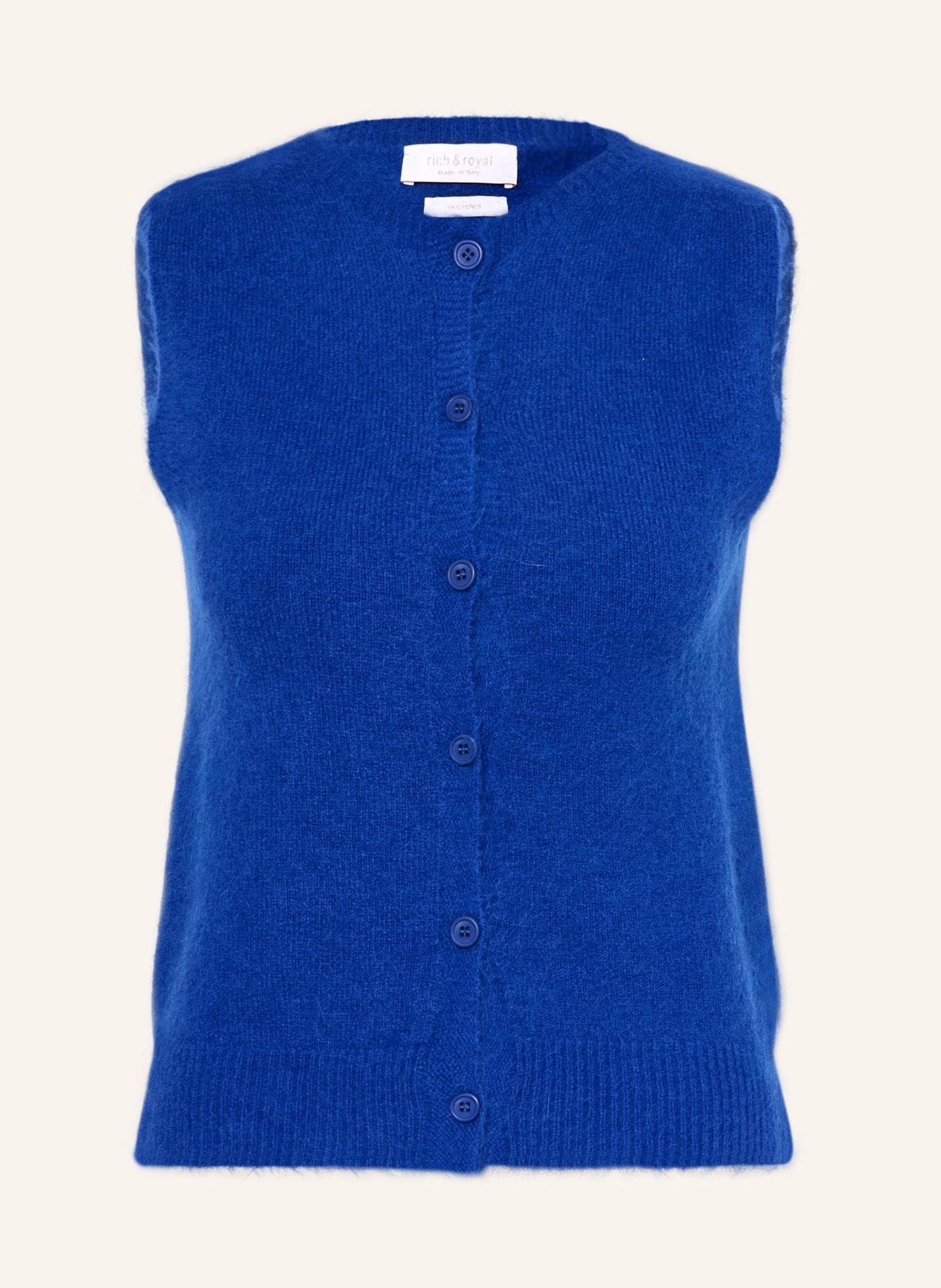 Rich & Royal Knit vest: BLUE