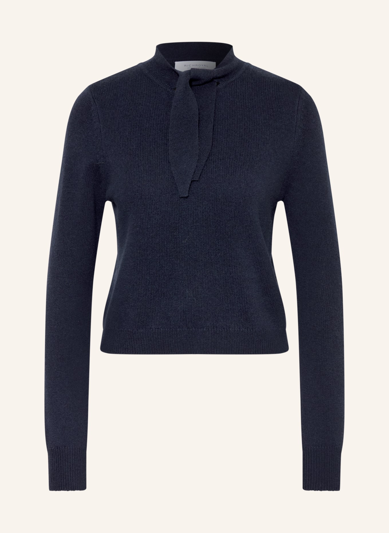 Rich & Royal Trui met kasjmier: DONKERBLAUW