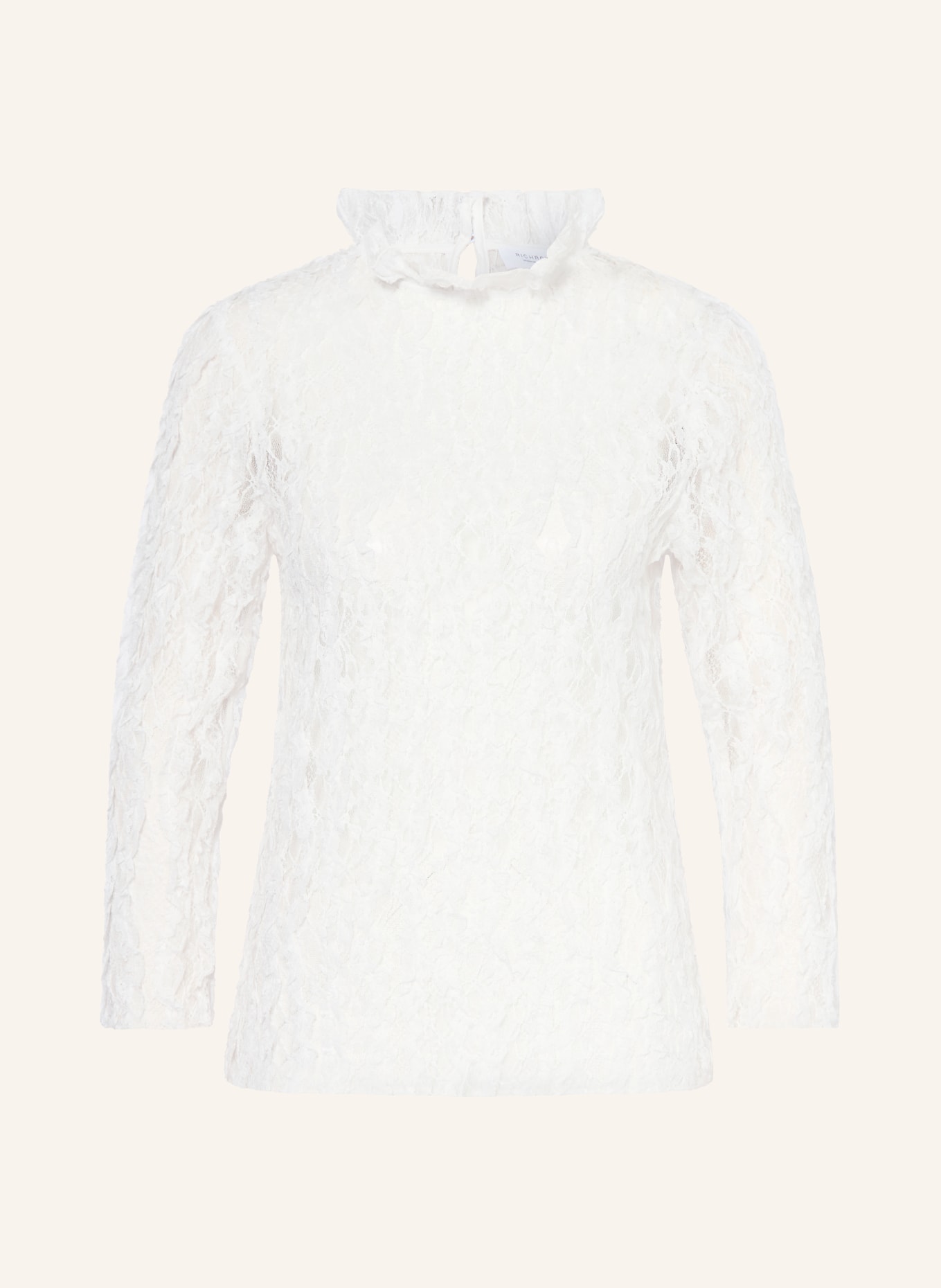 Rich & Royal Chemisier en dentelle: BLANC