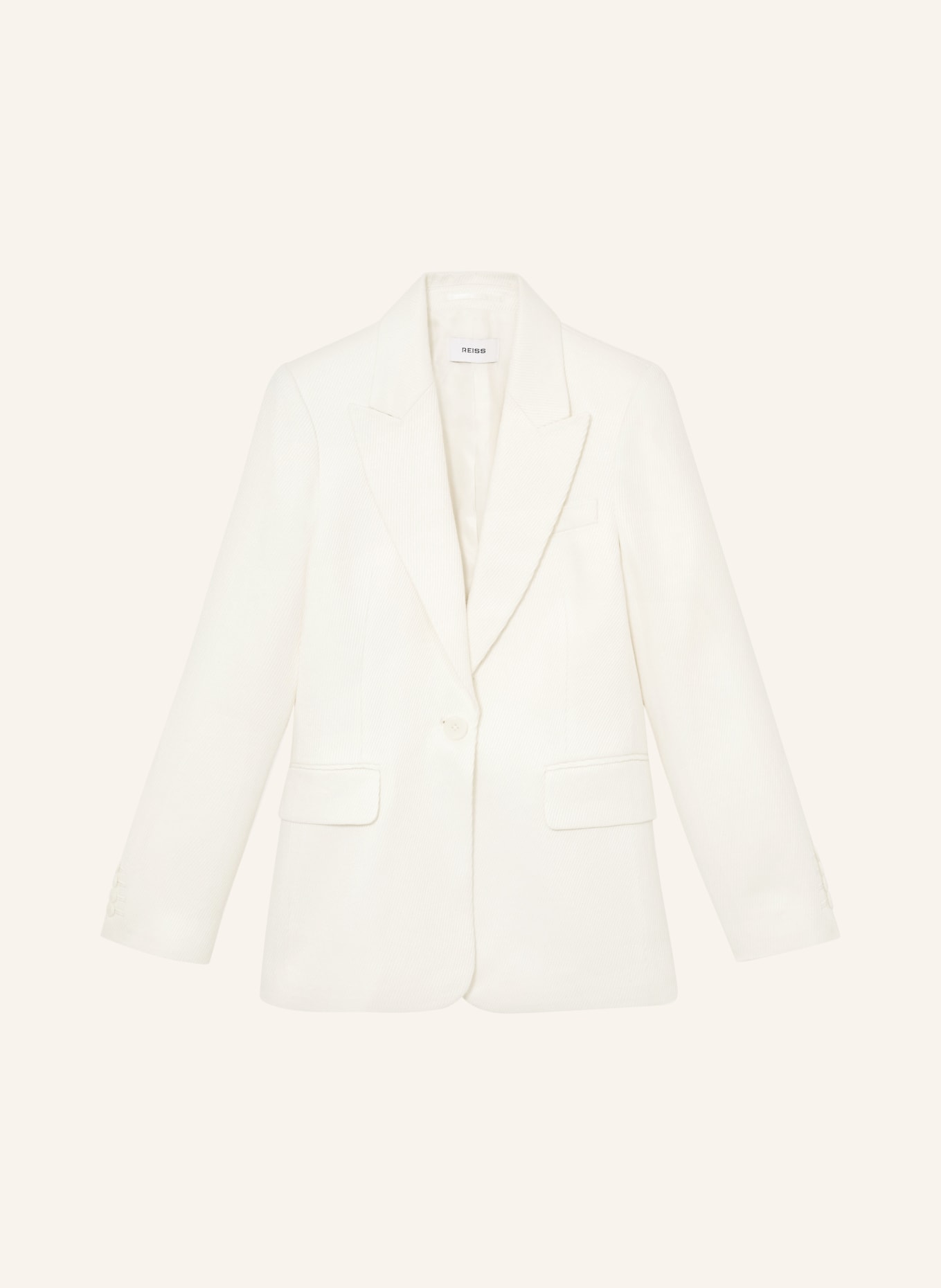 REISS Blazer ALYX met linnen: WIT