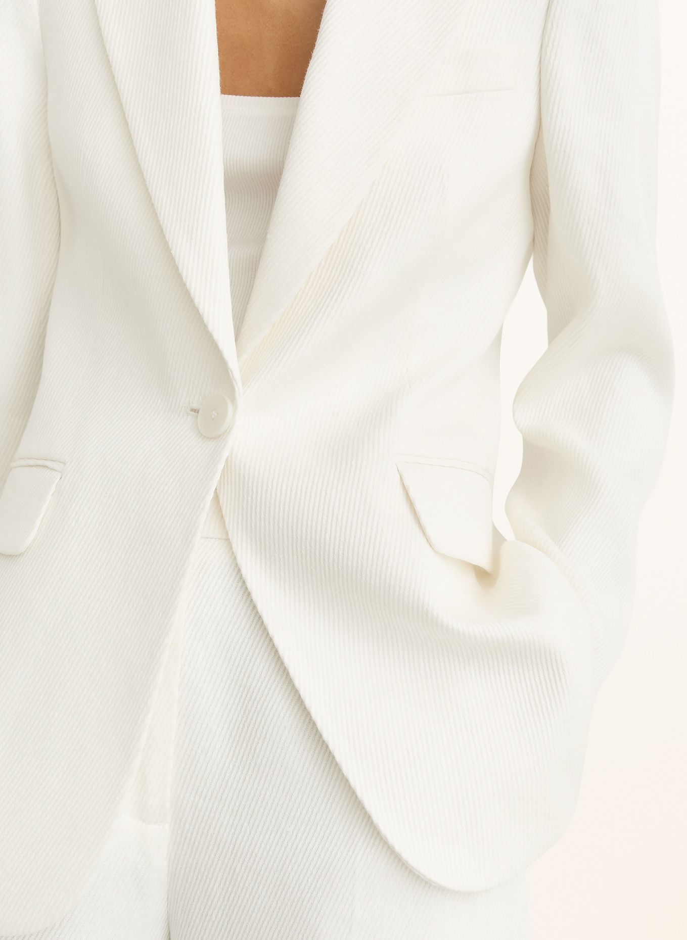 REISS Blazer ALYX met linnen: WIT