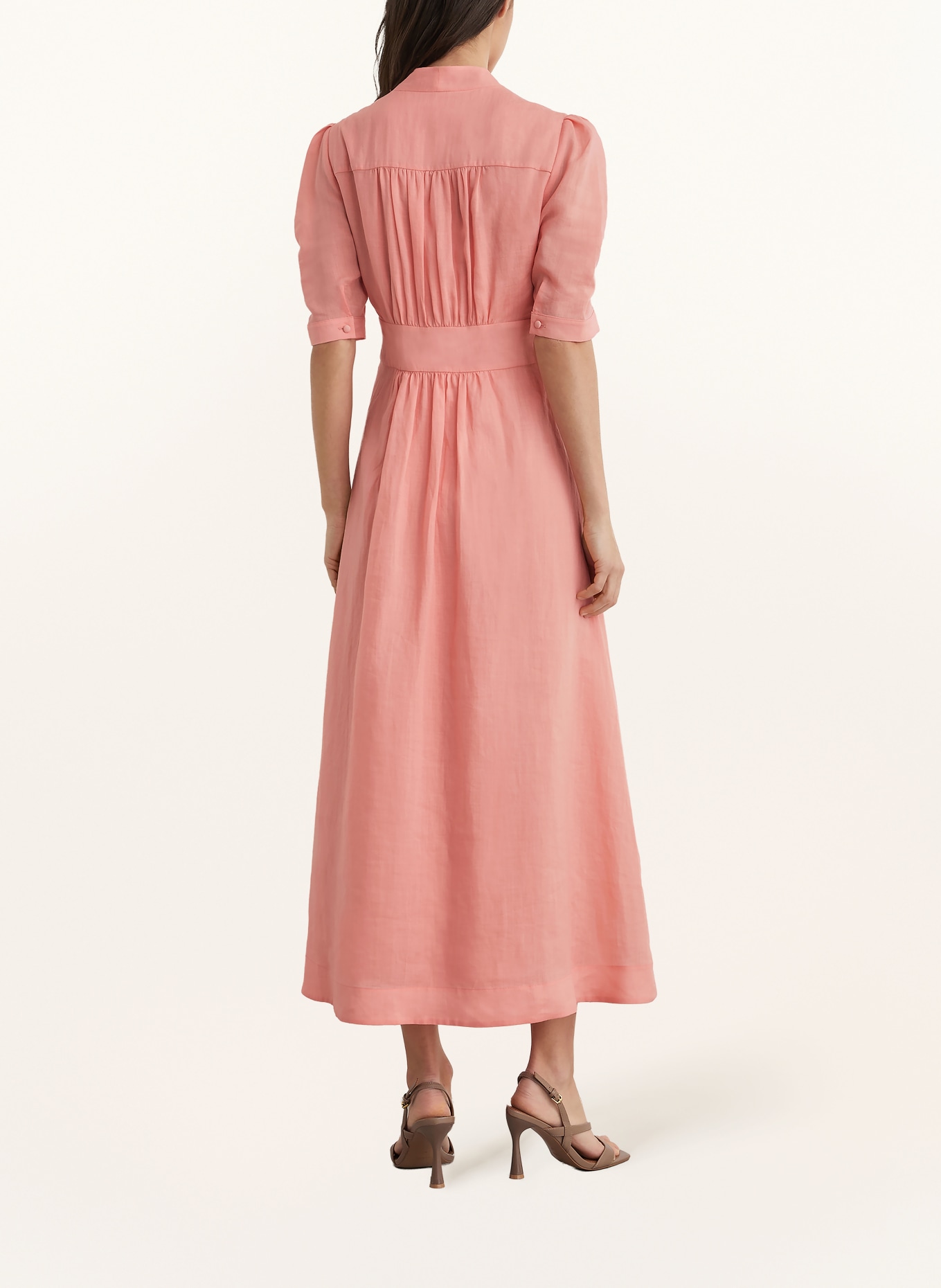 REISS Jurk POPPY: LICHTROOD