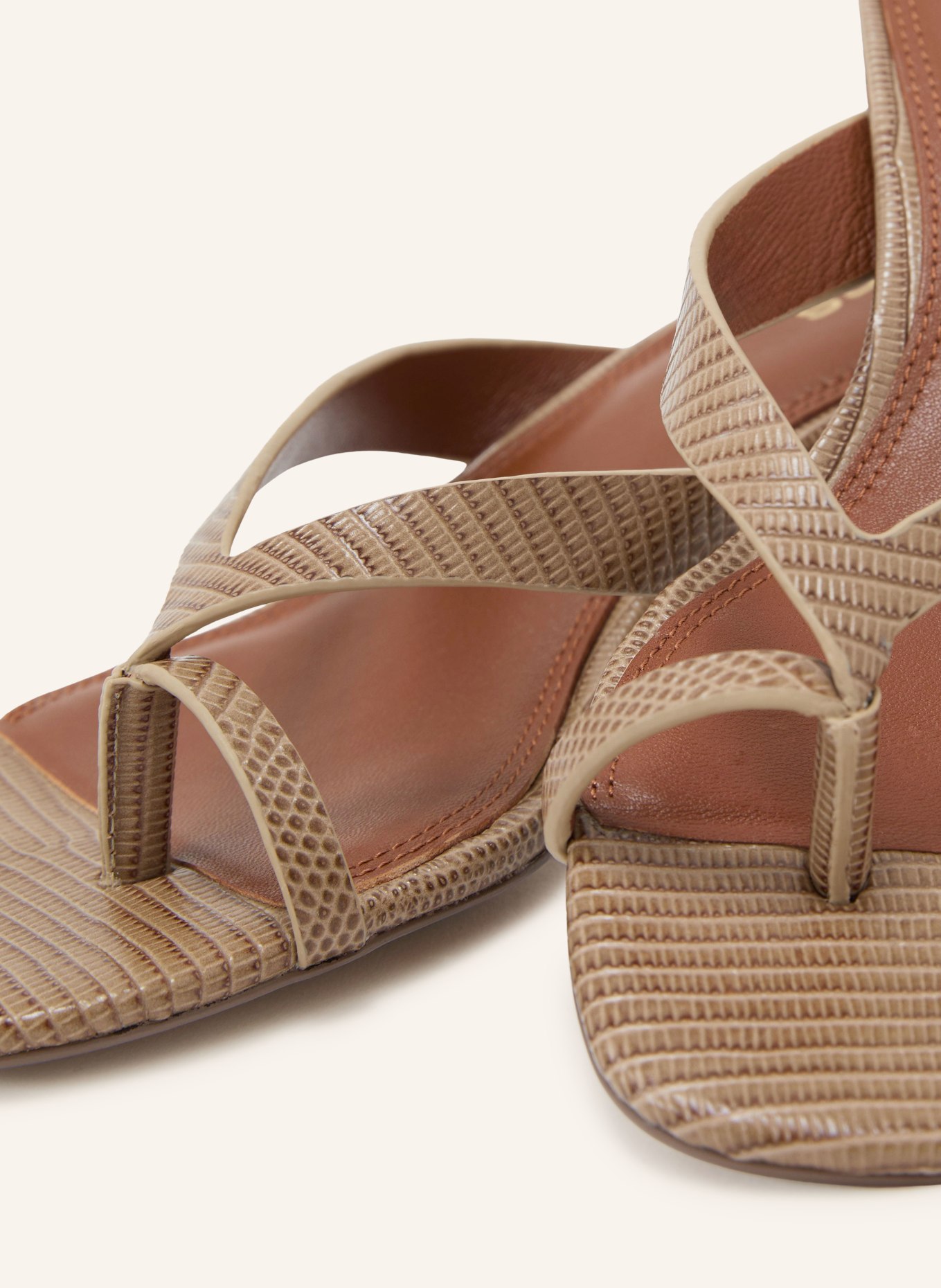 REISS Zehentrenner MIA: BEIGE / BRAUN