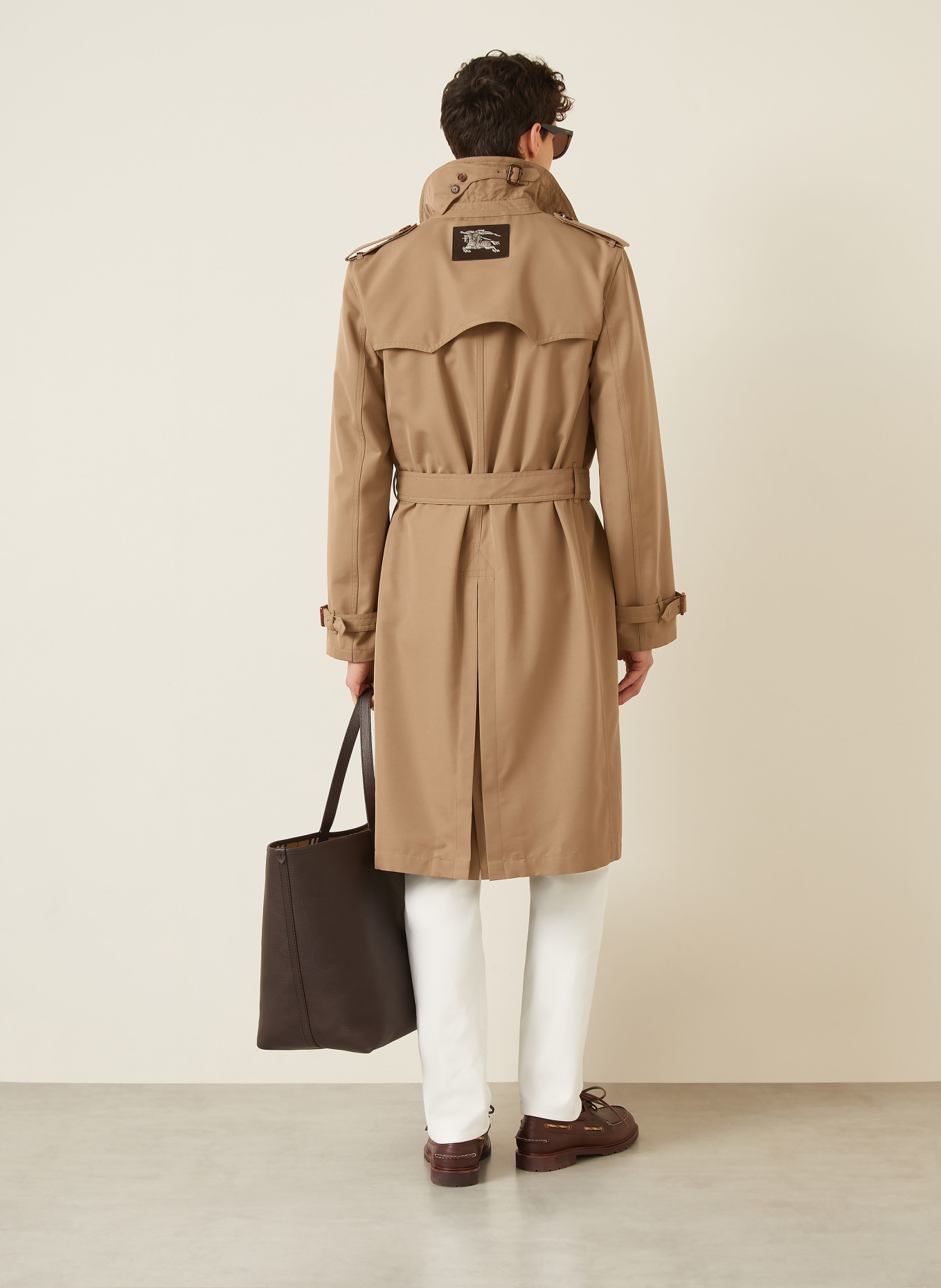 BURBERRY Trenchcoat FOXFIELD mit Seide: BEIGE