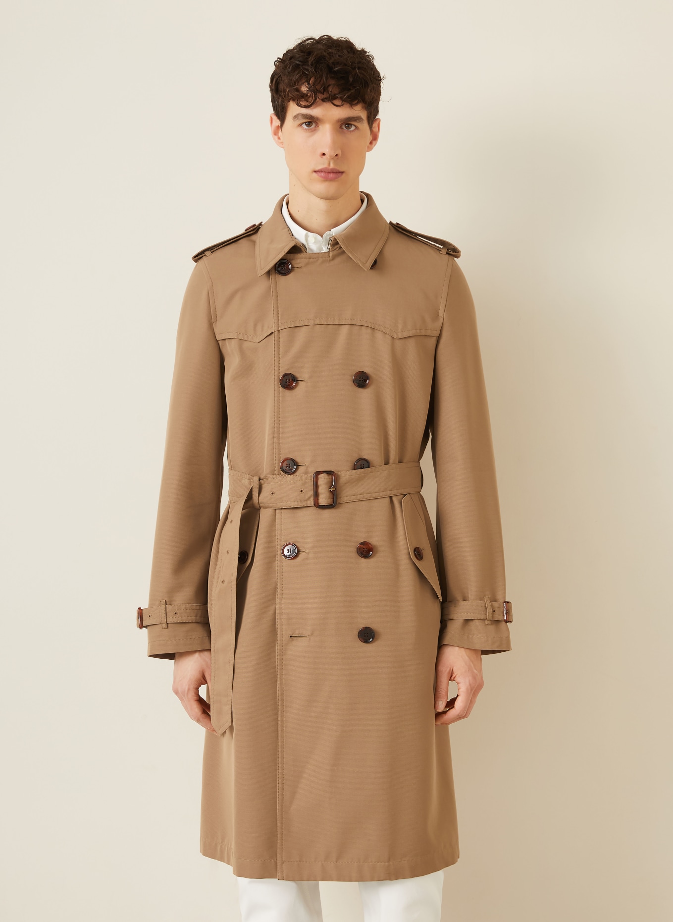 BURBERRY Trenchcoat FOXFIELD mit Seide: BEIGE