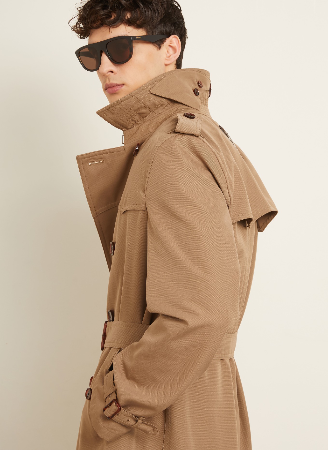BURBERRY Trenchcoat FOXFIELD mit Seide: BEIGE