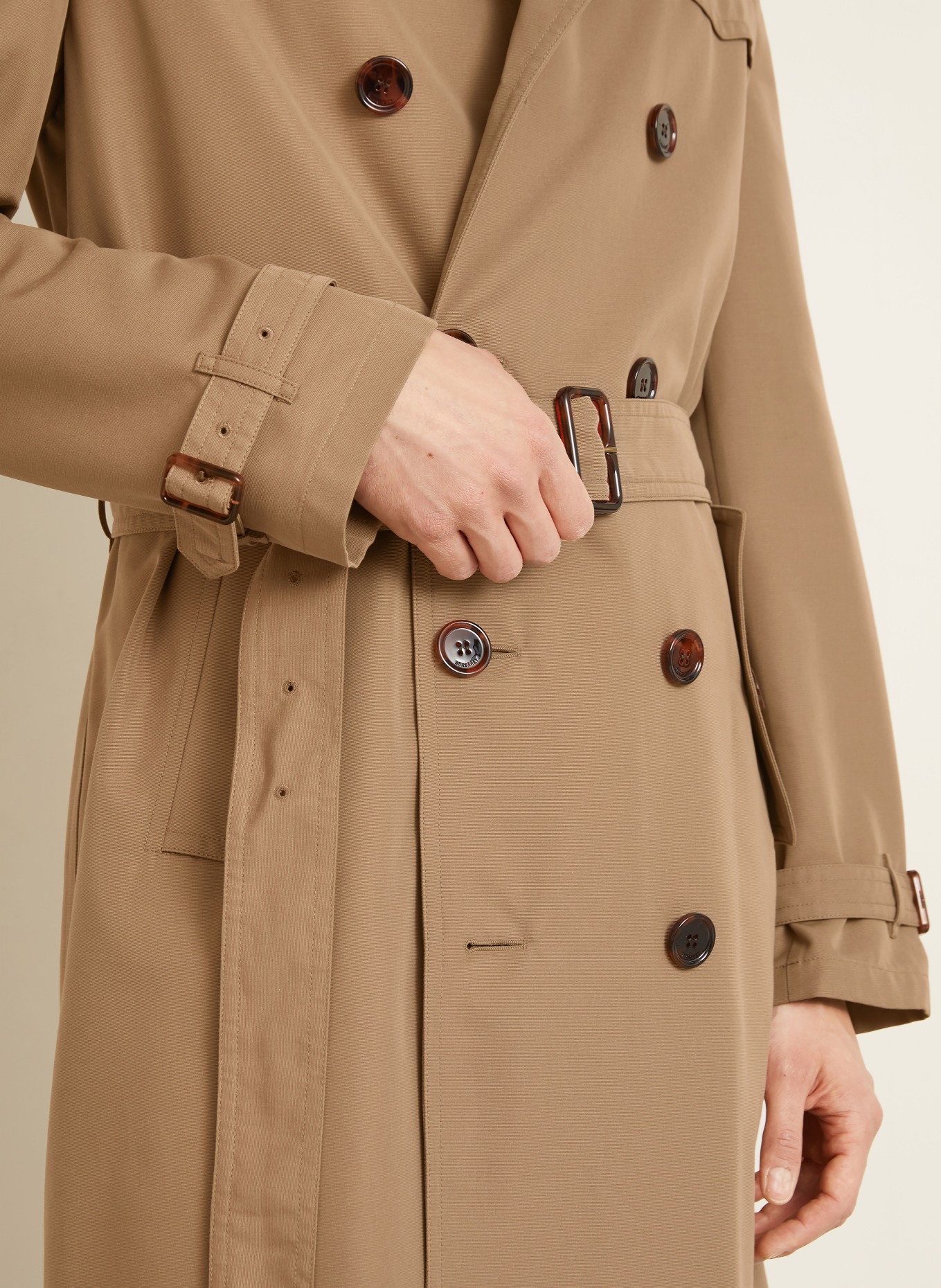BURBERRY Trenchcoat FOXFIELD mit Seide: BEIGE