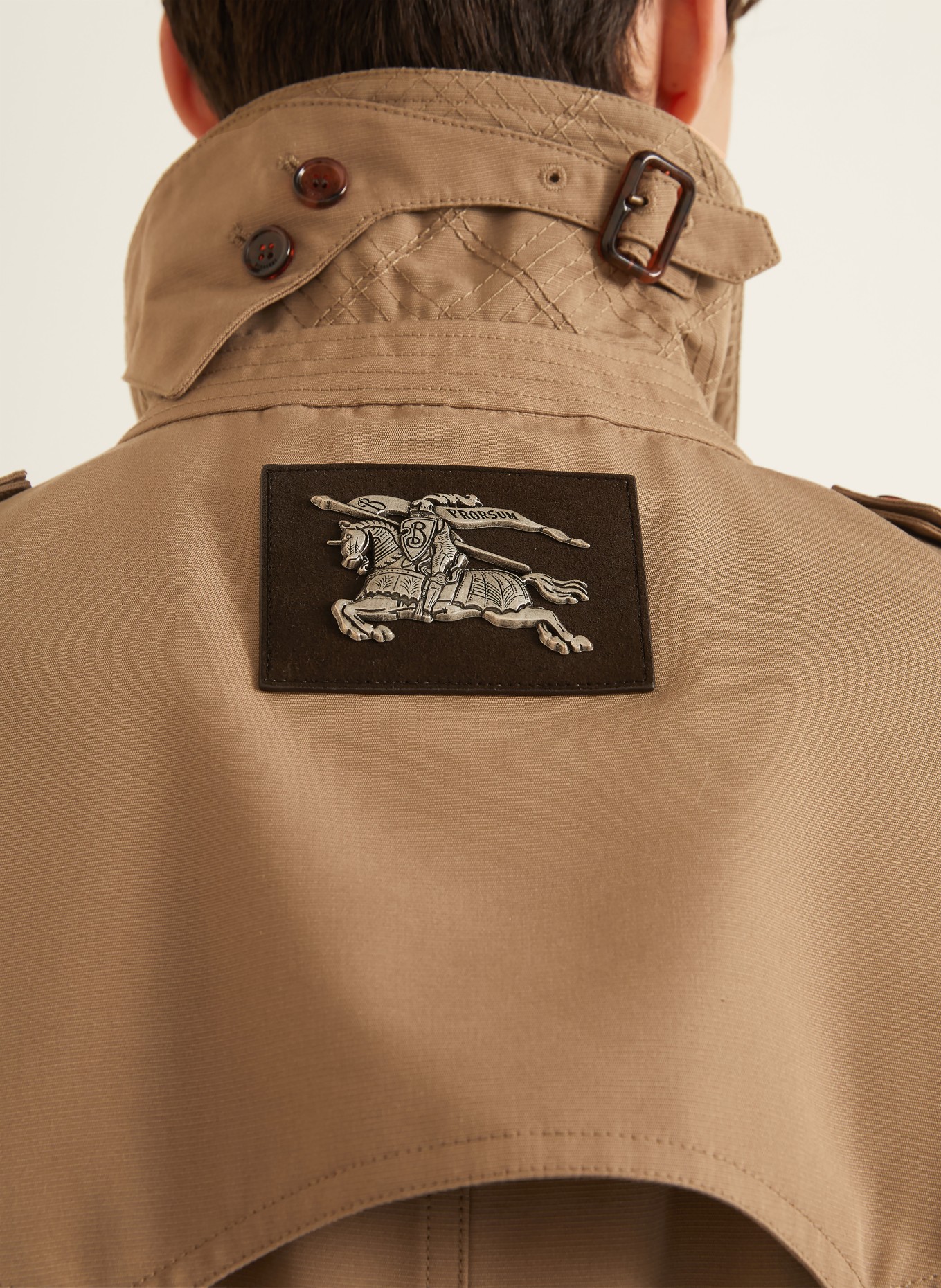 BURBERRY Trenchcoat FOXFIELD mit Seide: BEIGE