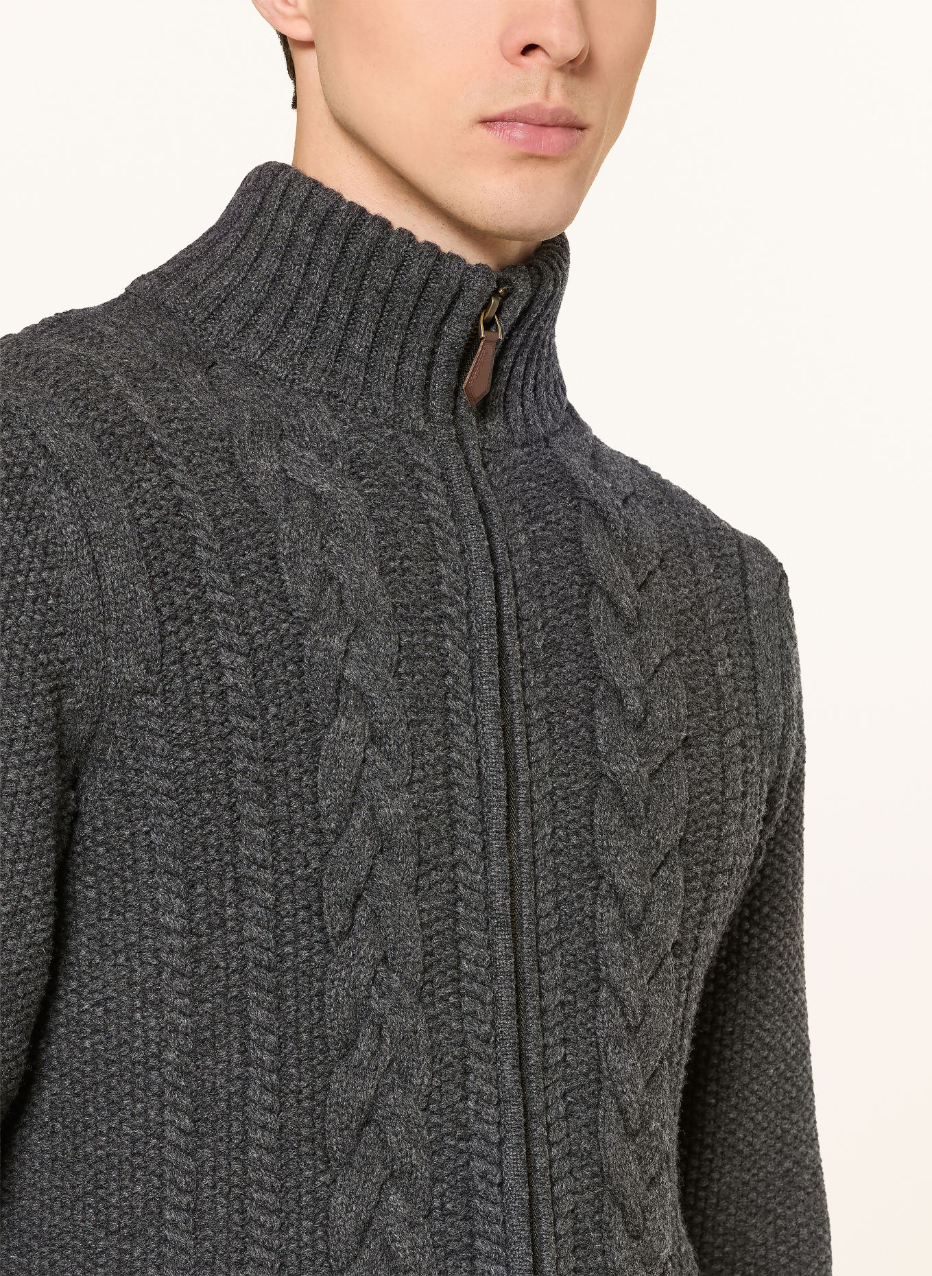HABSBURG DAVIDE Cardigan: DARK GRAY