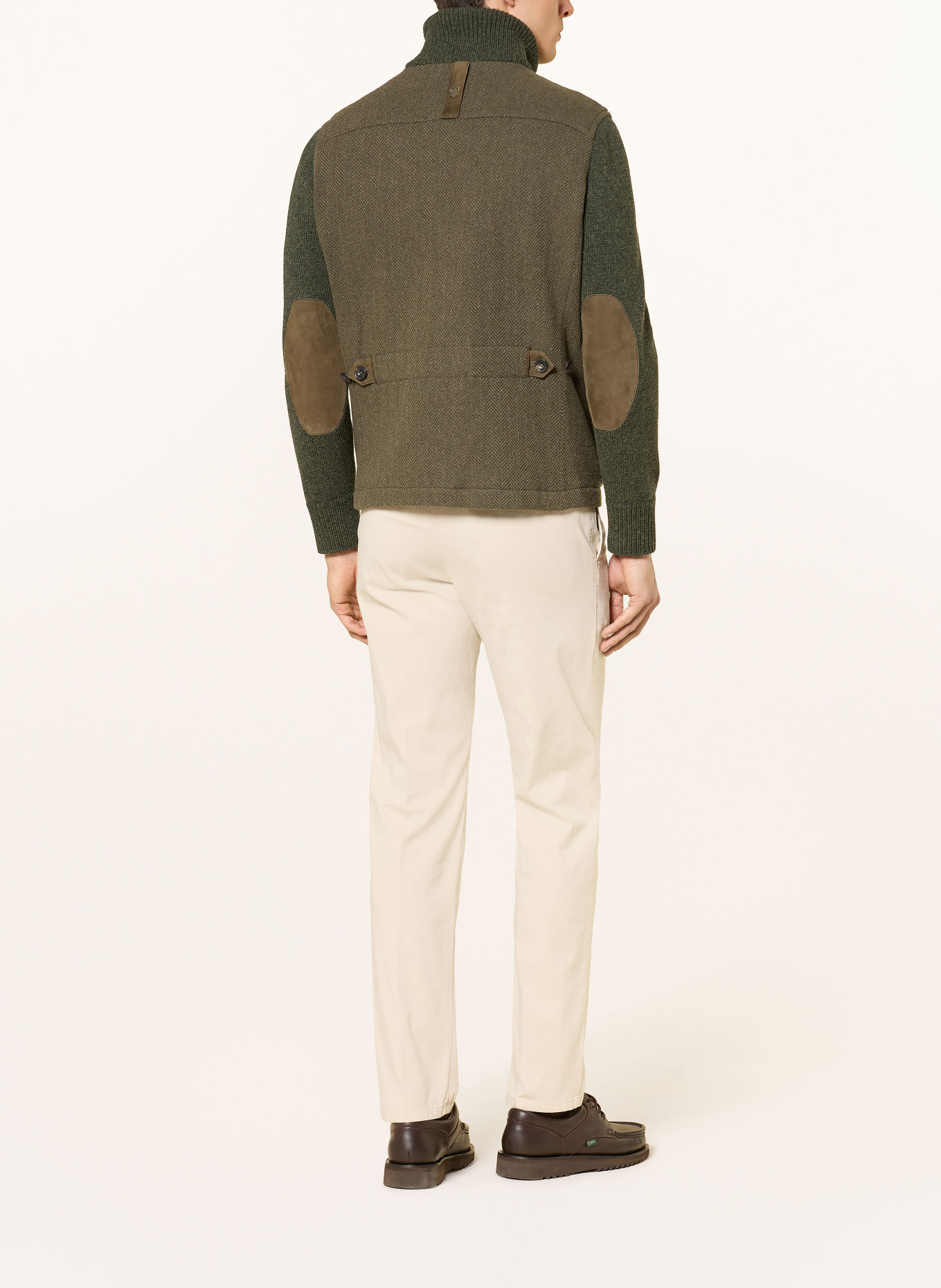HABSBURG Fieldjacket HIRSCHENAU im Materialmix: OLIV