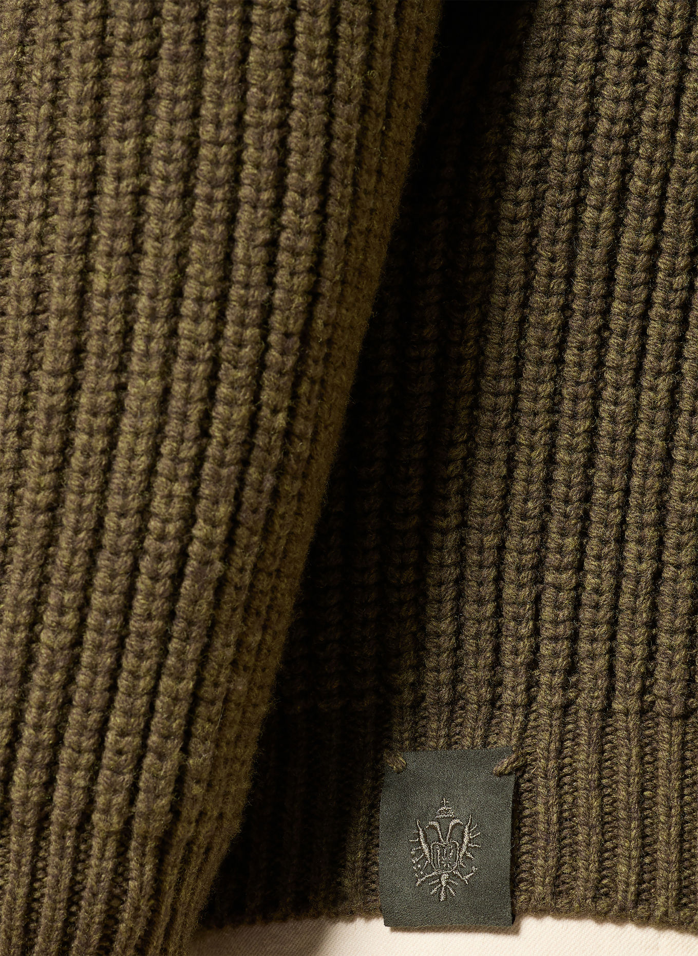 HABSBURG Gebreid vest AURELIO: KAKI