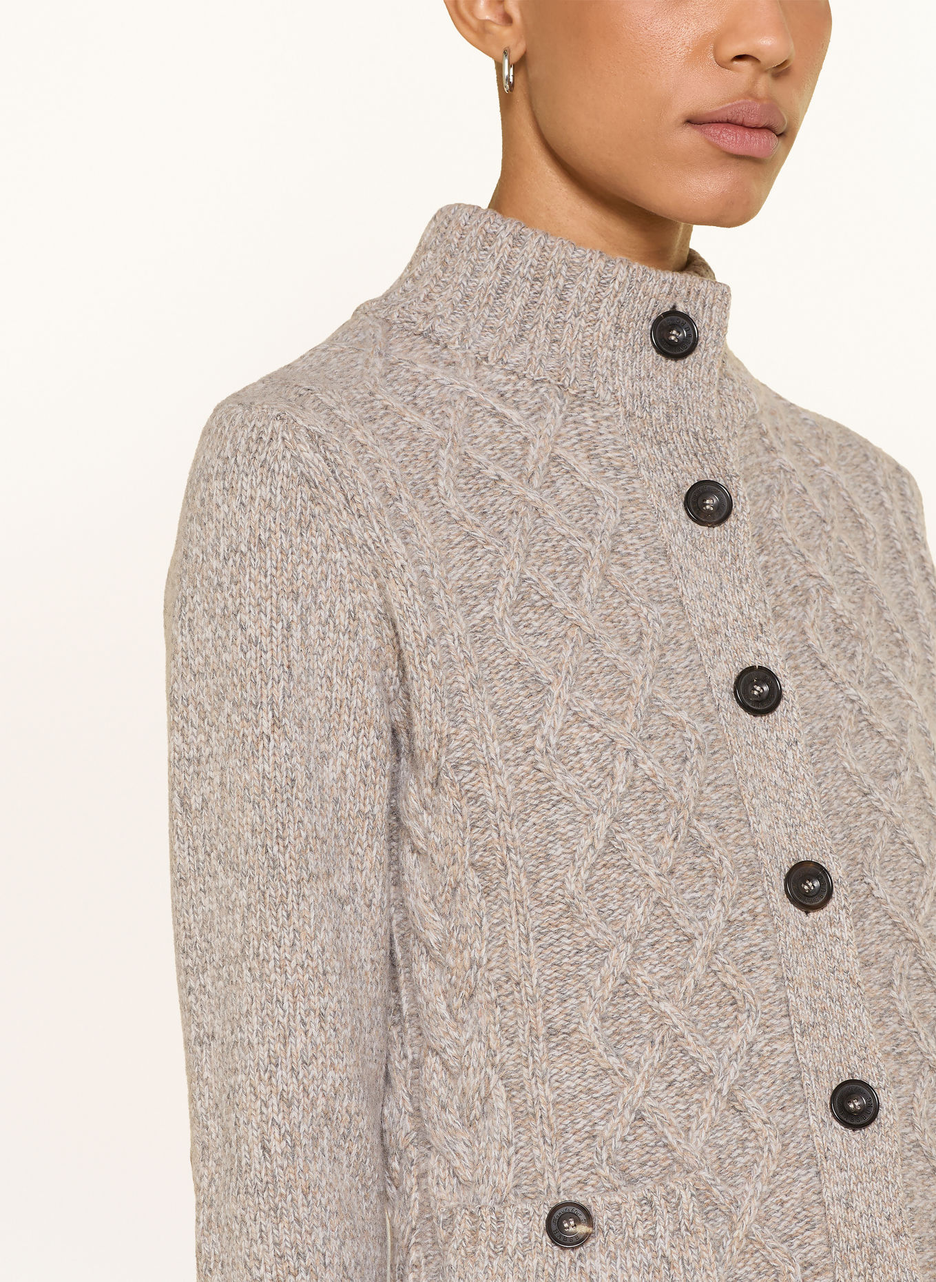 HABSBURG Strickjacke ARIELLA: BEIGE / GRAU