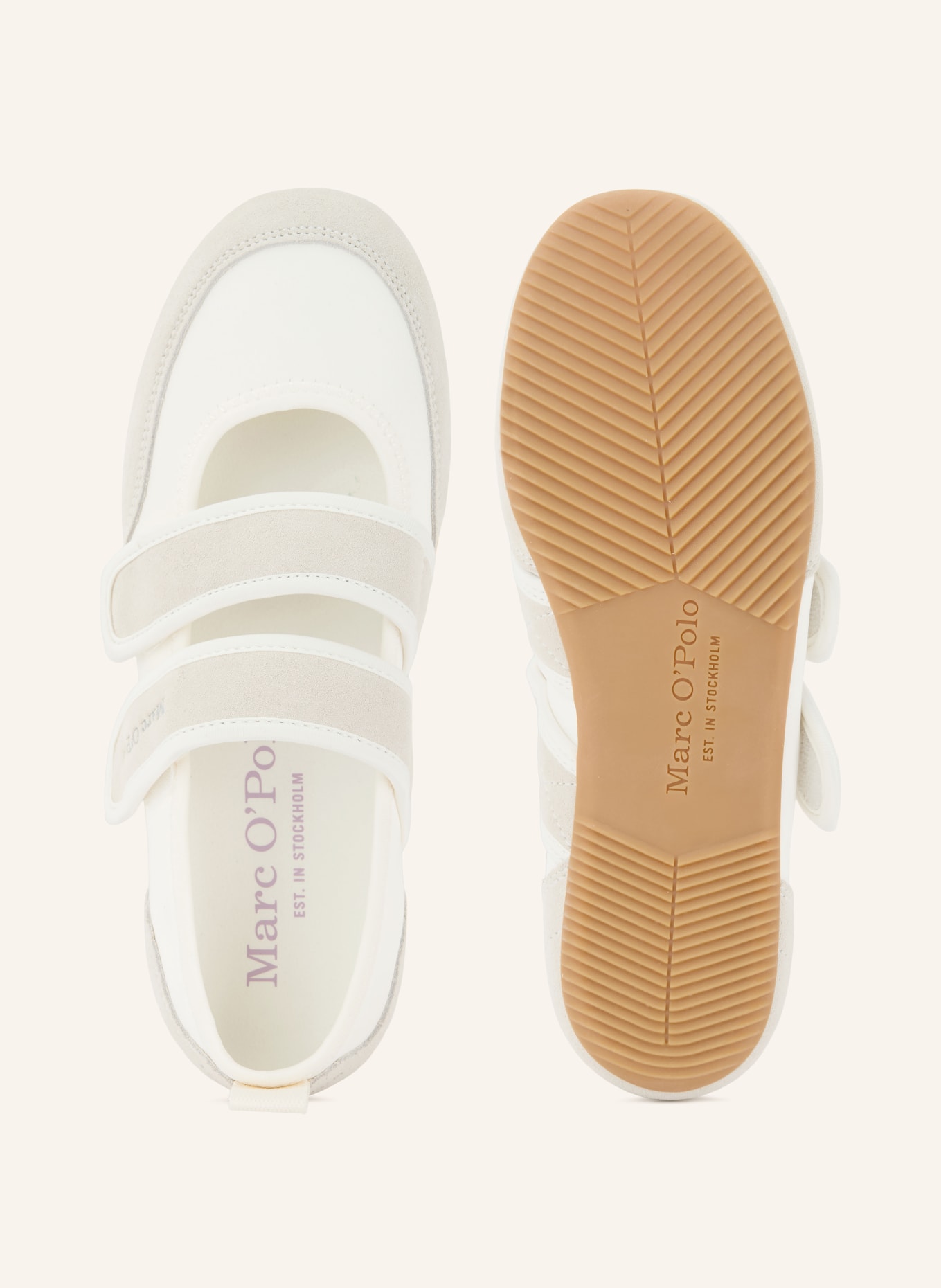 Marc O'Polo Ballerines Mary Jane: ÉCRU