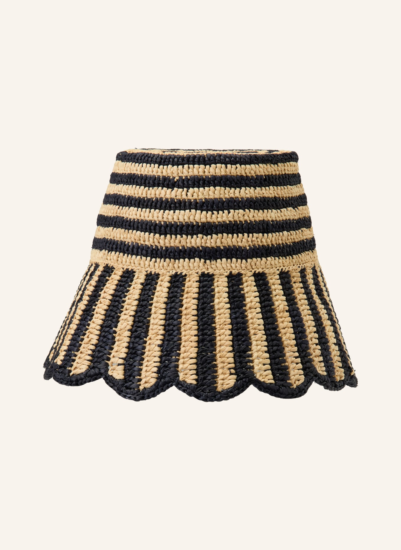 CLAUDIE PIERLOT Bucket Hat: BEIGE / SCHWARZ