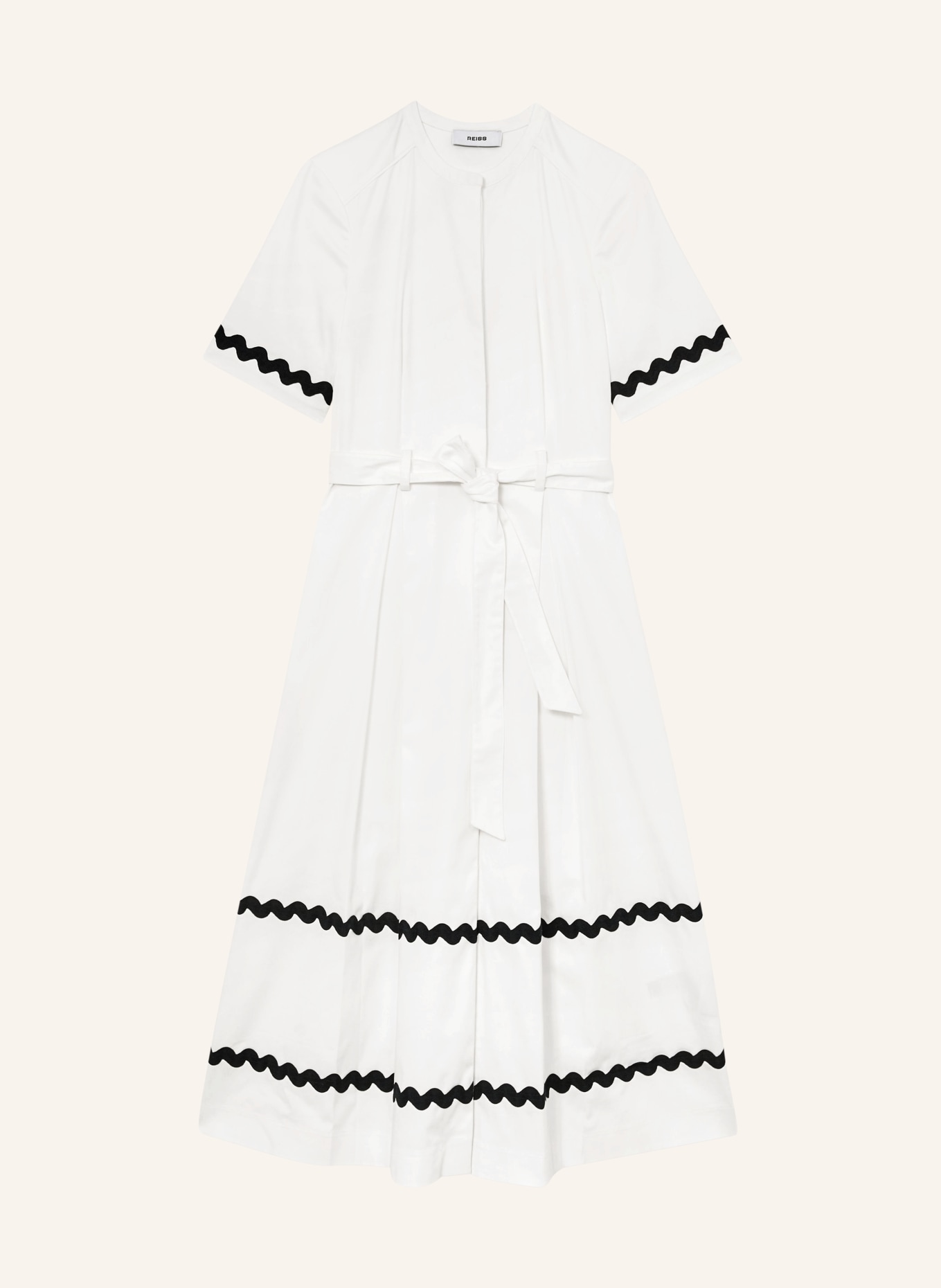REISS Kleid ISABELLE: WEISS / SCHWARZ
