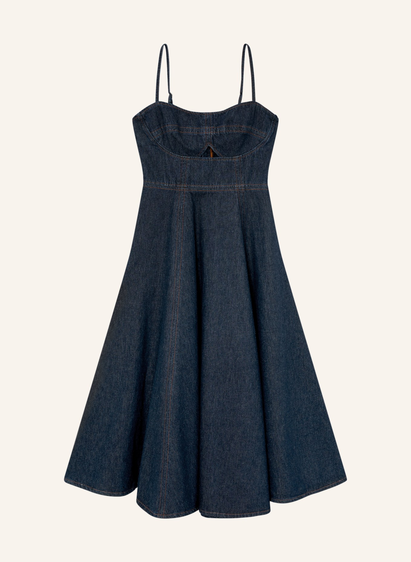REISS EMMA denim dress: DARK BLUE