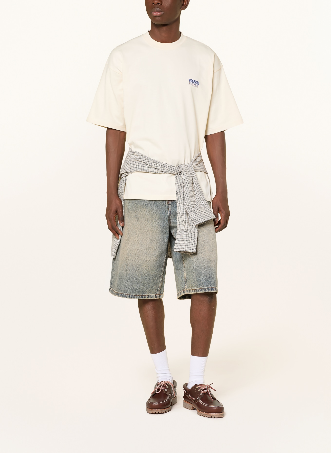 WOODBIRD T-Shirt WBBEAM: ECRU