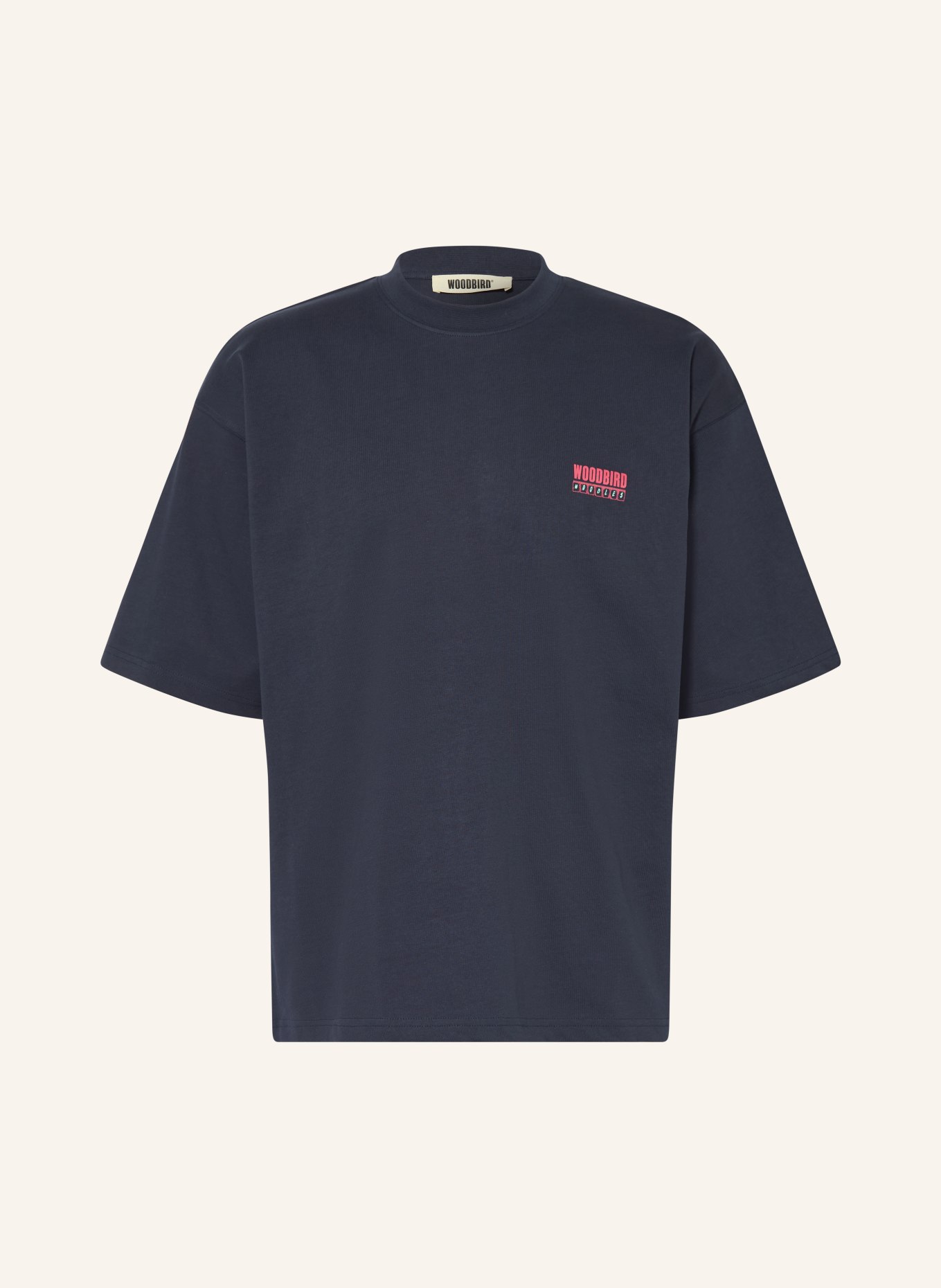 WOODBIRD T-Shirt WBBEAM: DUNKELBLAU / HELLROT / MINT