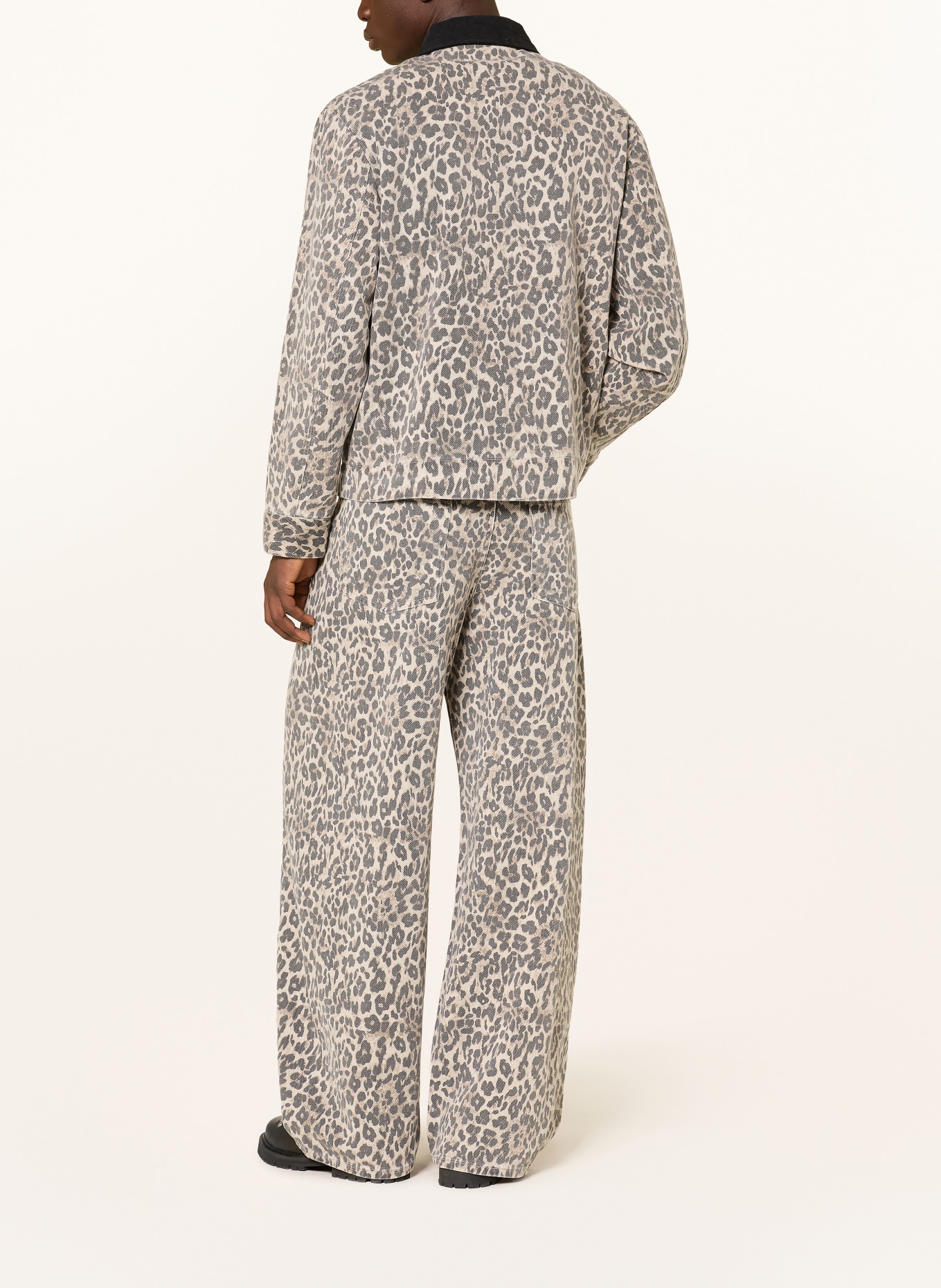 WOODBIRD Wide Leg Jeans WBGHAT: BLACK-YELLOW