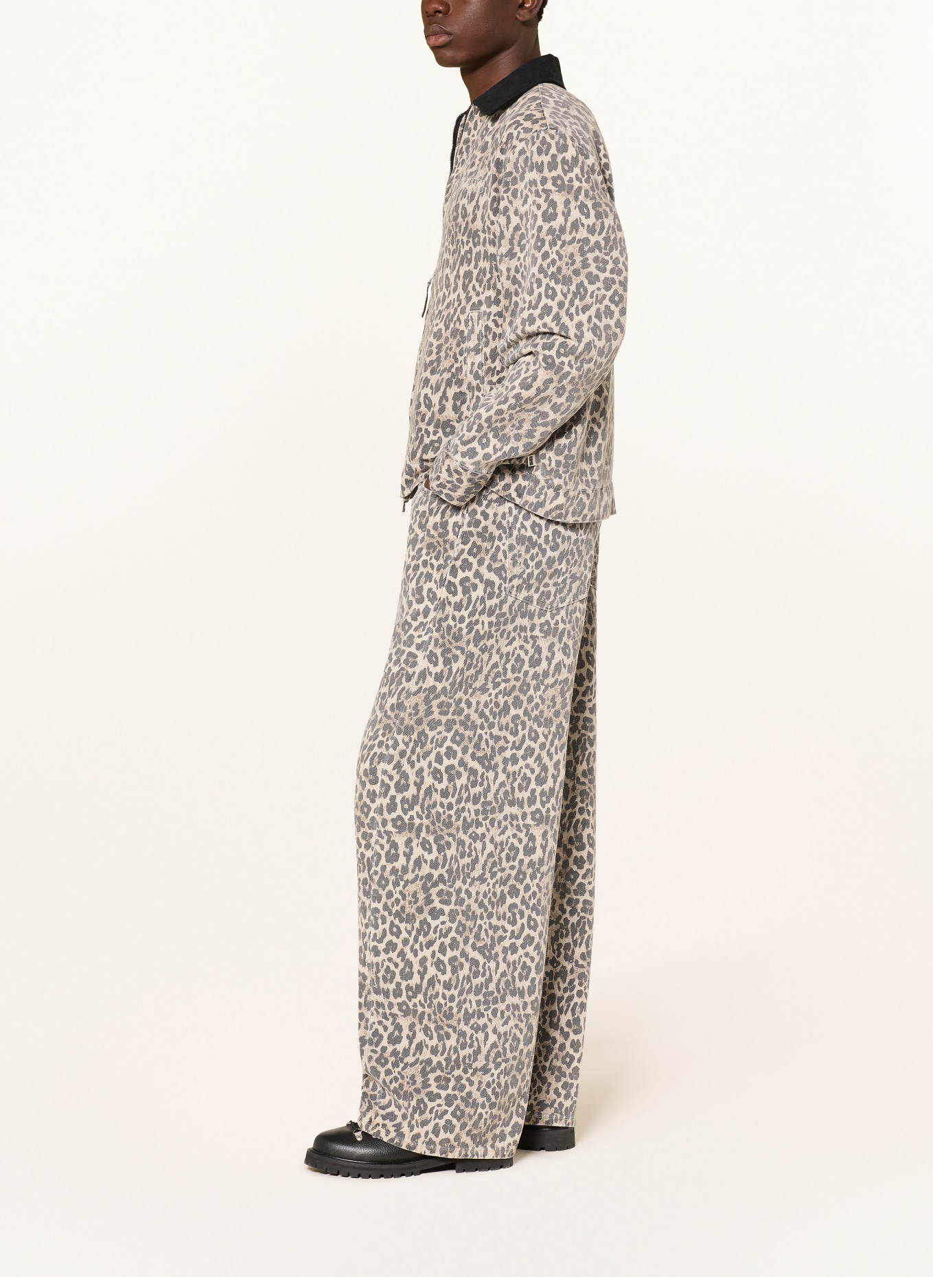 WOODBIRD Wide Leg Jeans WBGHAT: BLACK-YELLOW