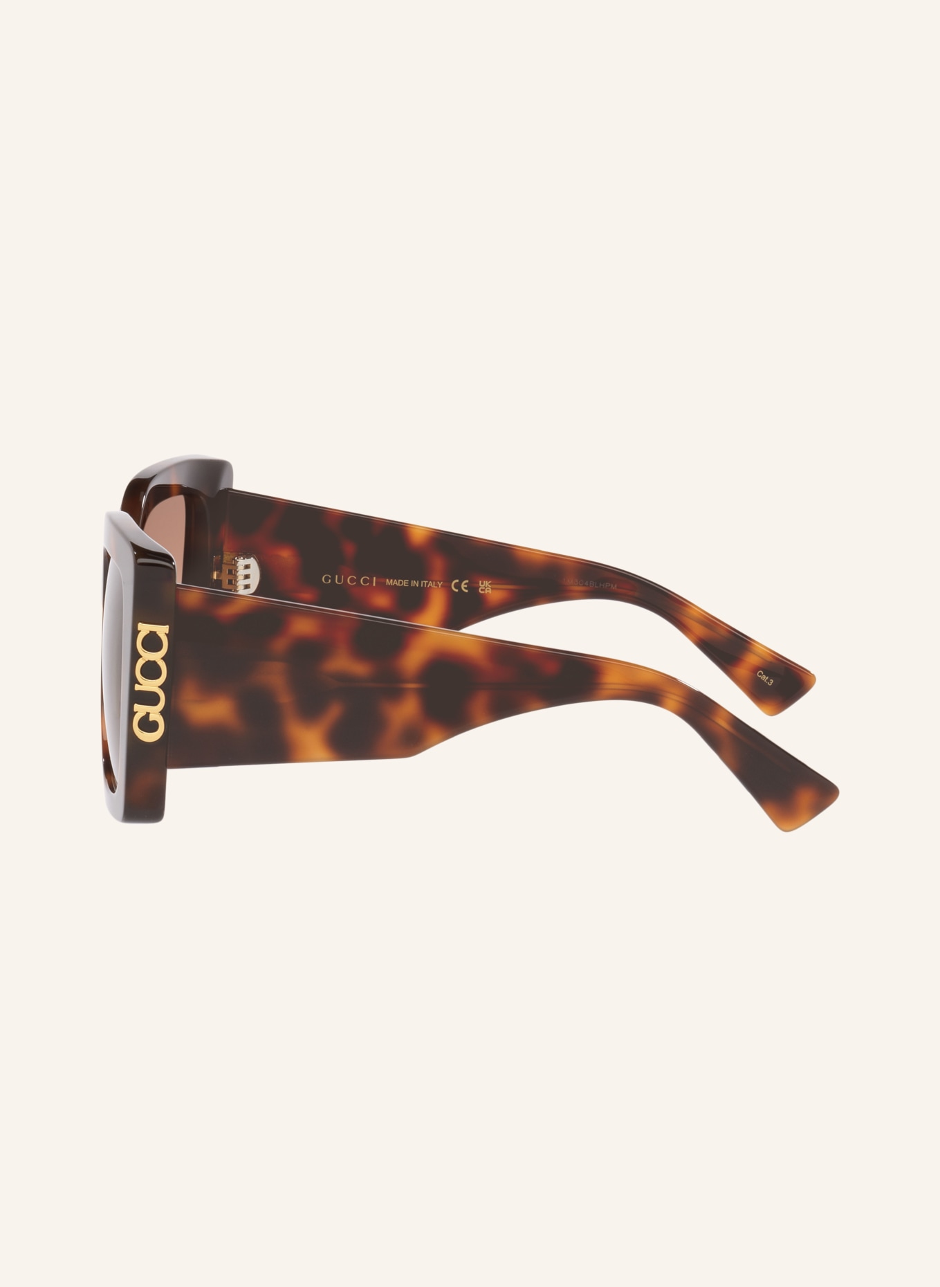GUCCI Okulary przeciwsłoneczne GC002725: HAVANA/ BRĄZOWY GRADIENT