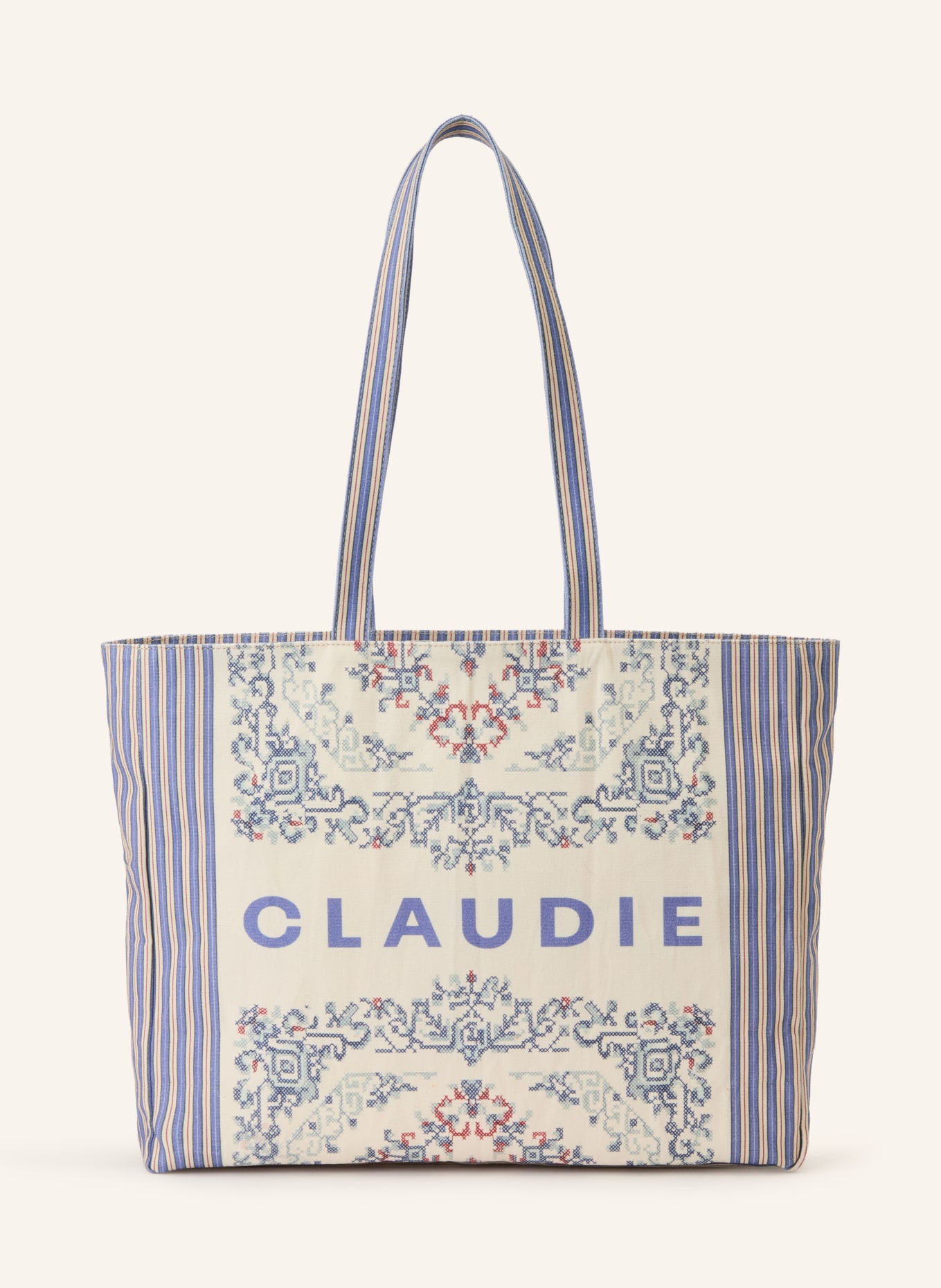 CLAUDIE PIERLOT Shopper: ECRU / LILA / MINT