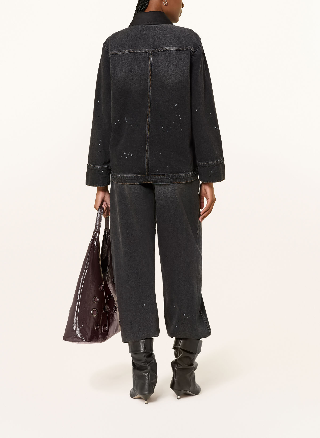 BAUM UND PFERDGARTEN Jeansjacka BENILDA: C9892 Black Washed Denim