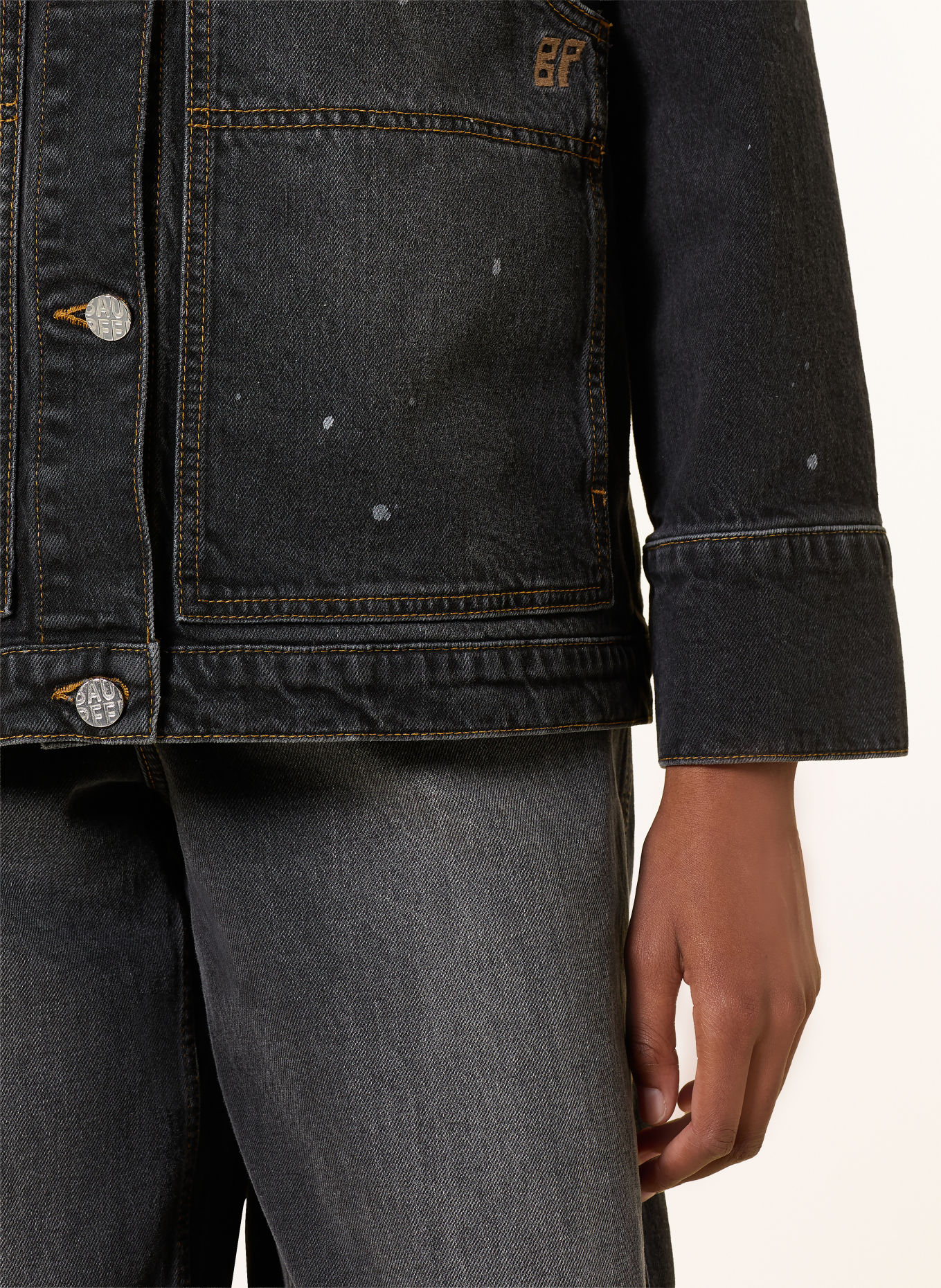 BAUM UND PFERDGARTEN Jeansjacka BENILDA: C9892 Black Washed Denim