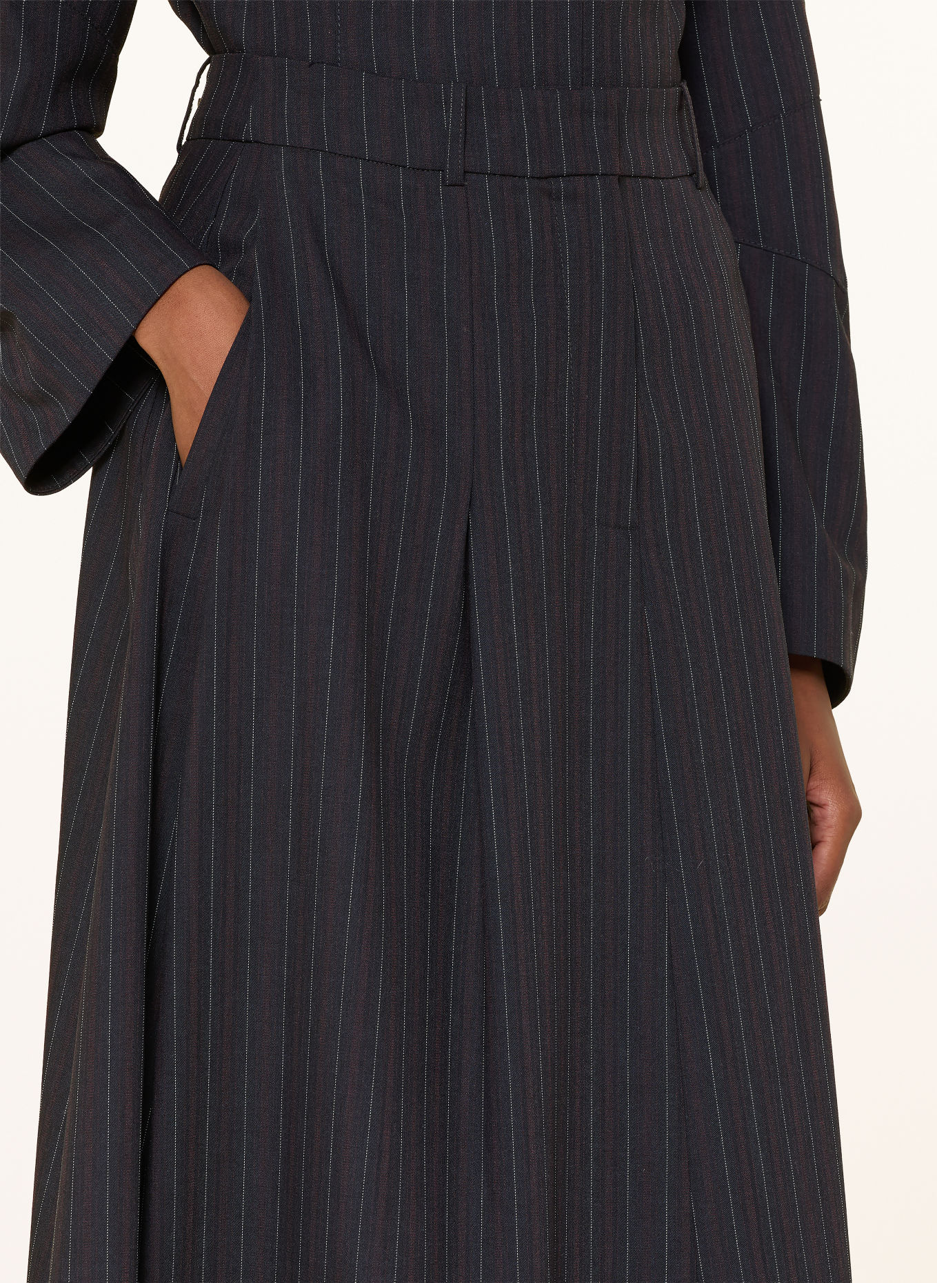 BAUM UND PFERDGARTEN SABRINNA Skirt: DARK BLUE / RED / WHITE