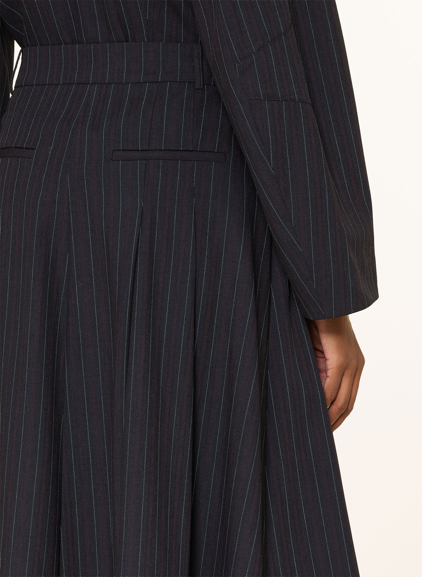 BAUM UND PFERDGARTEN SABRINNA Skirt: DARK BLUE / RED / WHITE
