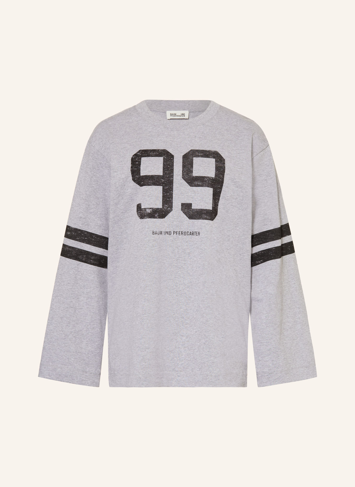 BAUM UND PFERDGARTEN JEEVANA Sweatshirt: GRAY / BLACK