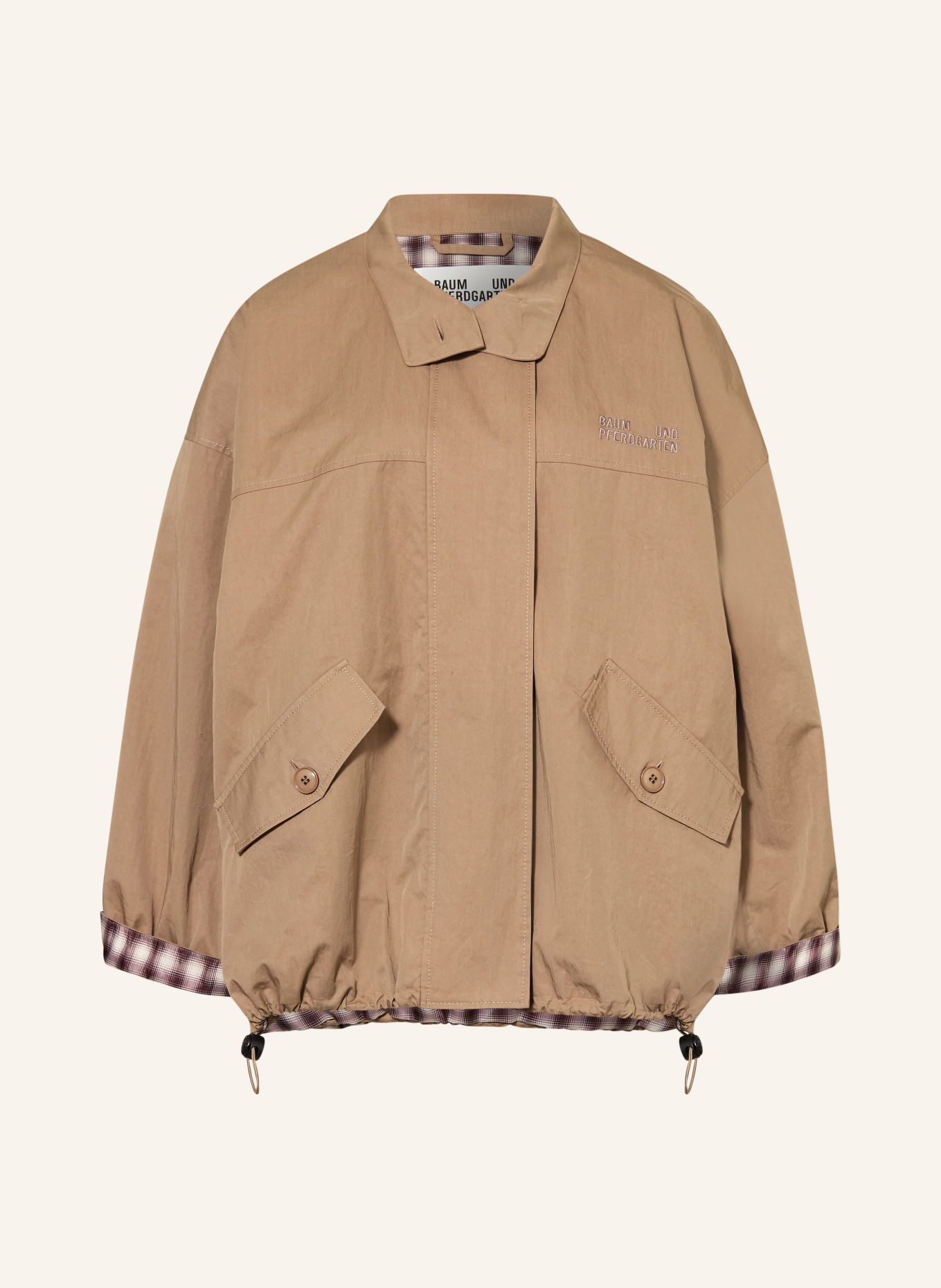 BAUM UND PFERDGARTEN Blouson BATINA: TAUPE / CREME / LILA