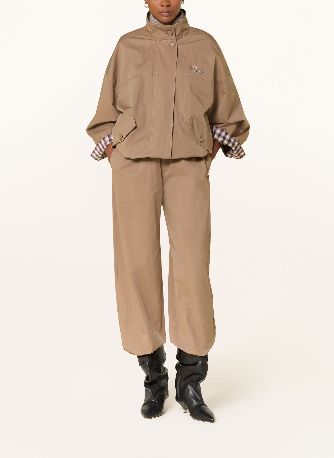 BAUM UND PFERDGARTEN Blouson BATINA: TAUPE / CREME / LILA