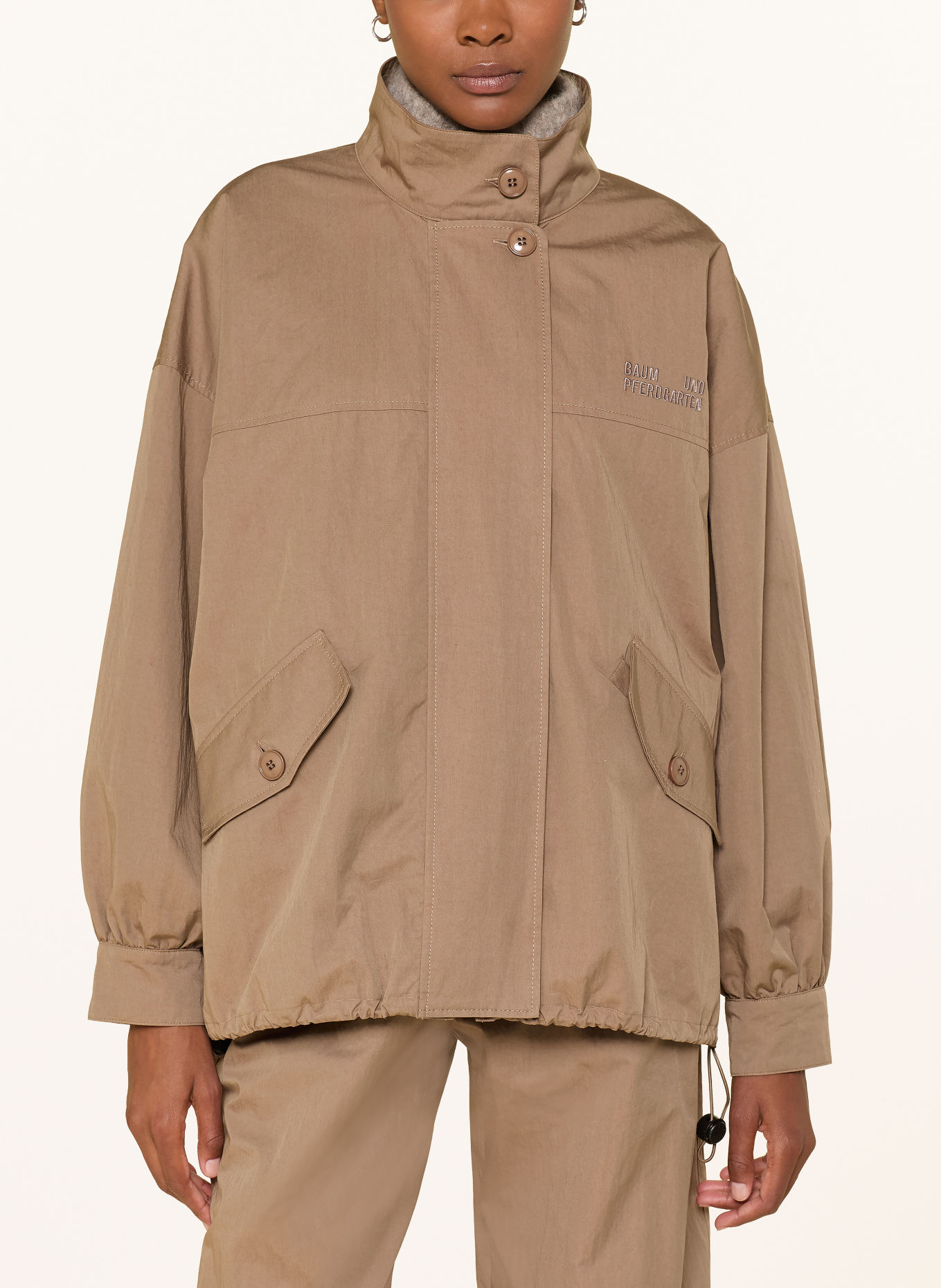 BAUM UND PFERDGARTEN Blouson BATINA: TAUPE / CREME / LILA