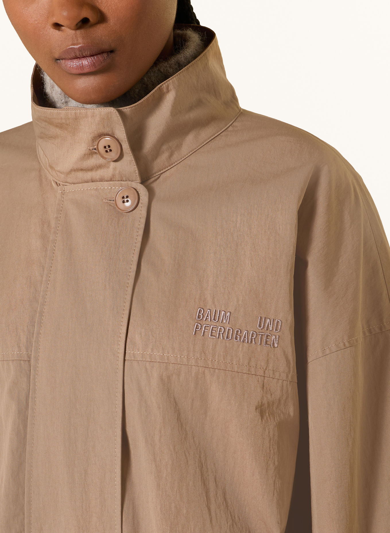 BAUM UND PFERDGARTEN Blouson BATINA: TAUPE / CREME / LILA