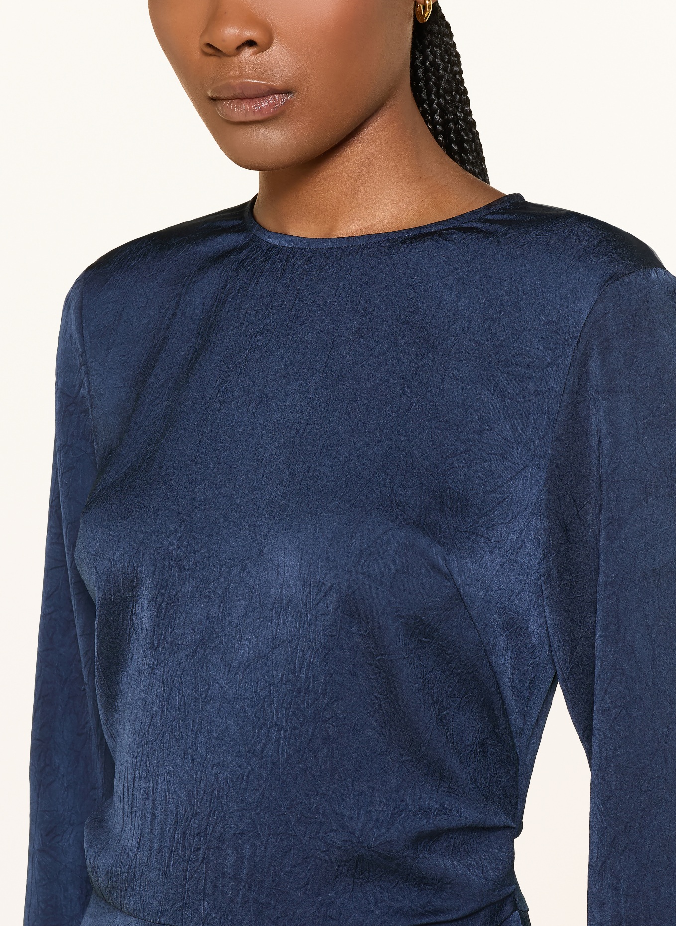 BAUM UND PFERDGARTEN ATINAE Dress with Lace: DARK BLUE