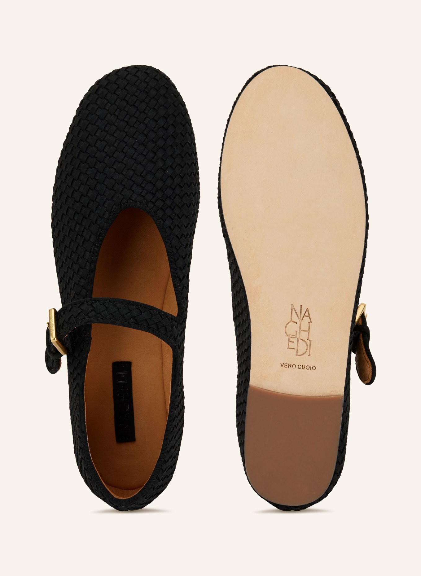 Naghedi Ballerines Mary Jane MARAIS: NOIR