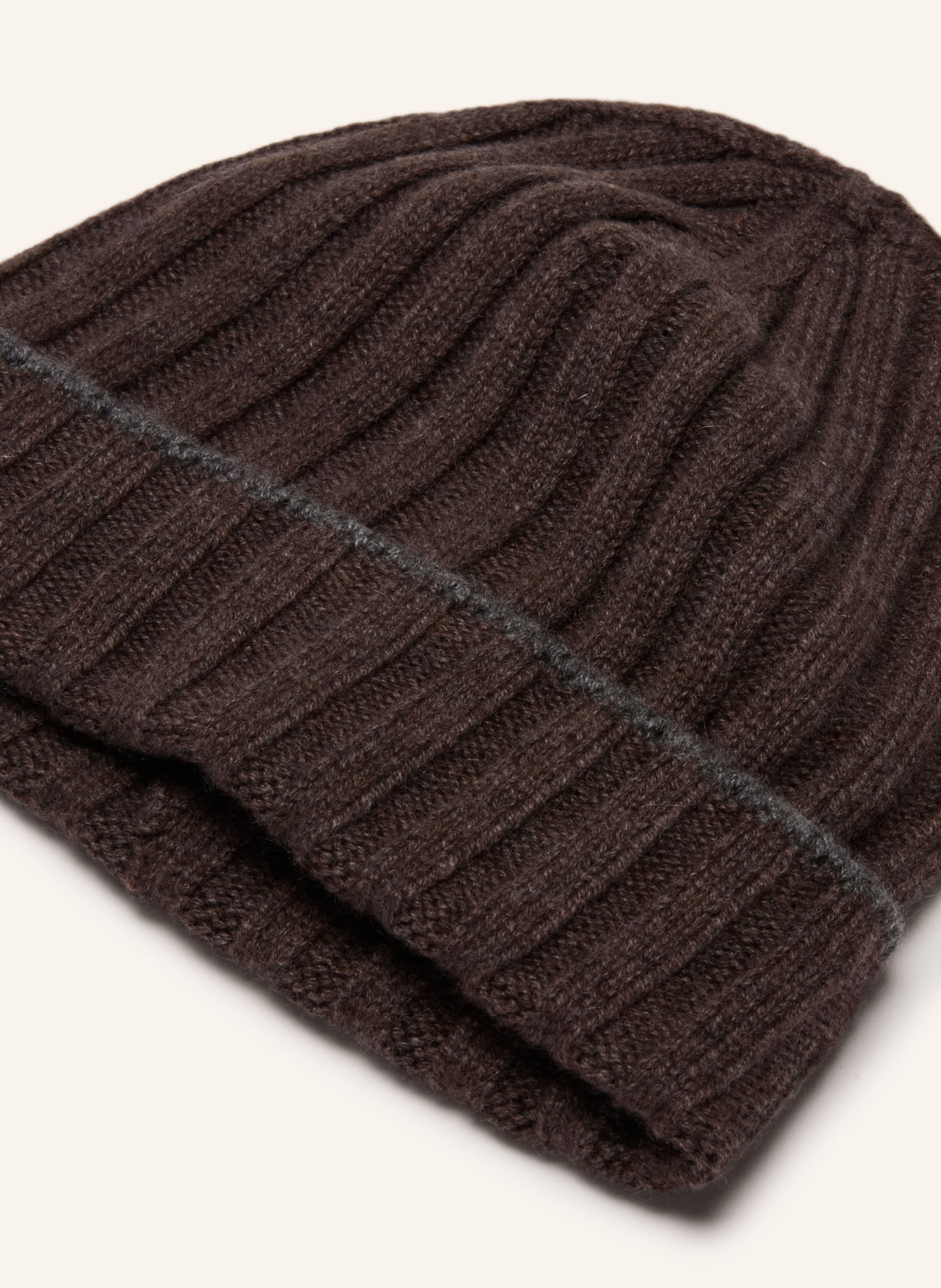 BRUNELLO CUCINELLI Cashmere-Mütze: TAUPE / GRAU