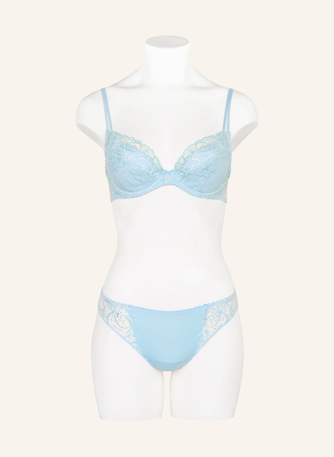 MARIE JO Slip JANE mit Schmuckperlen: HELLBLAU