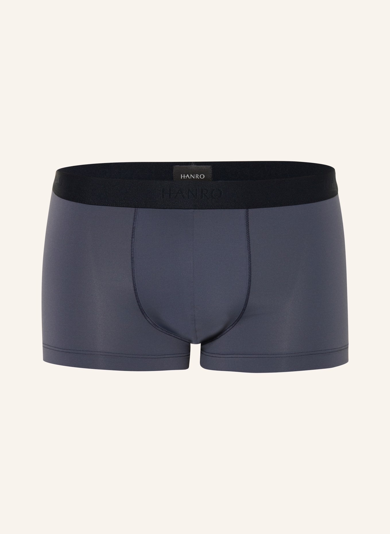 HANRO Bokserki MICRO TOUCH: CZIEMNOSZARY / CZARNY