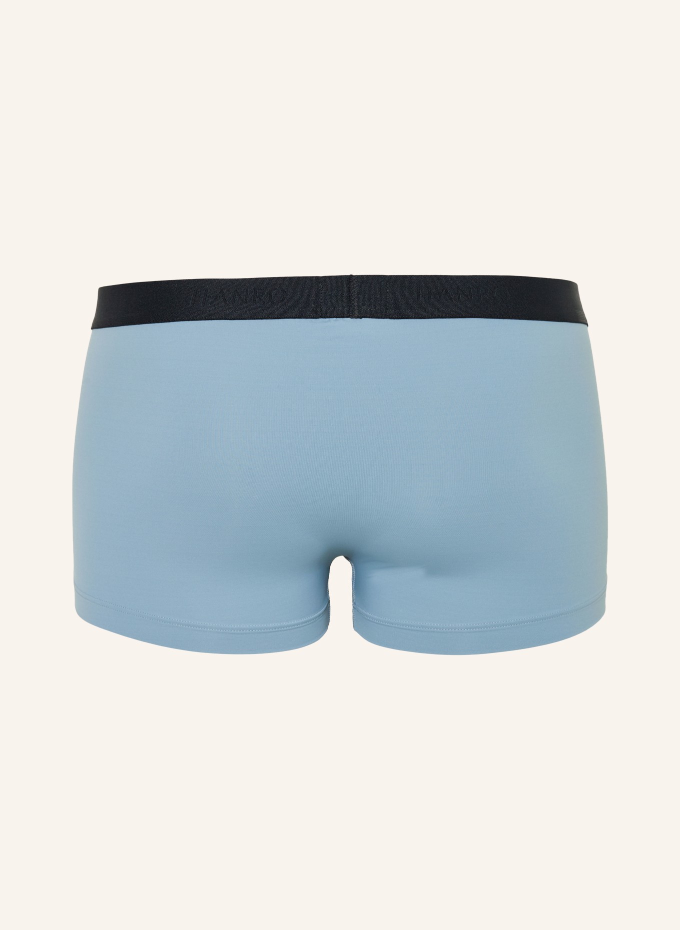 HANRO Boxers MICRO TOUCH: BLEU CLAIR / NOIR
