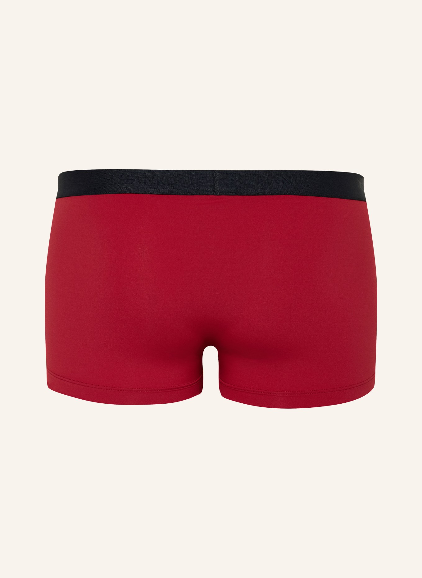 HANRO Boxer shorts MICRO TOUCH: DARK RED / BLACK