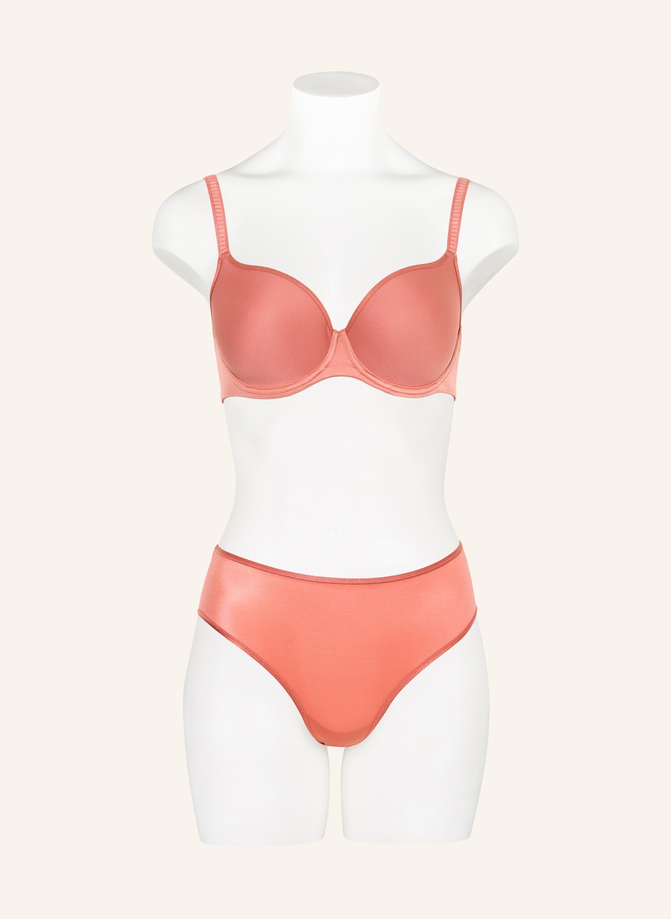 mey Slip Serie JOAN aus Satin: LACHS