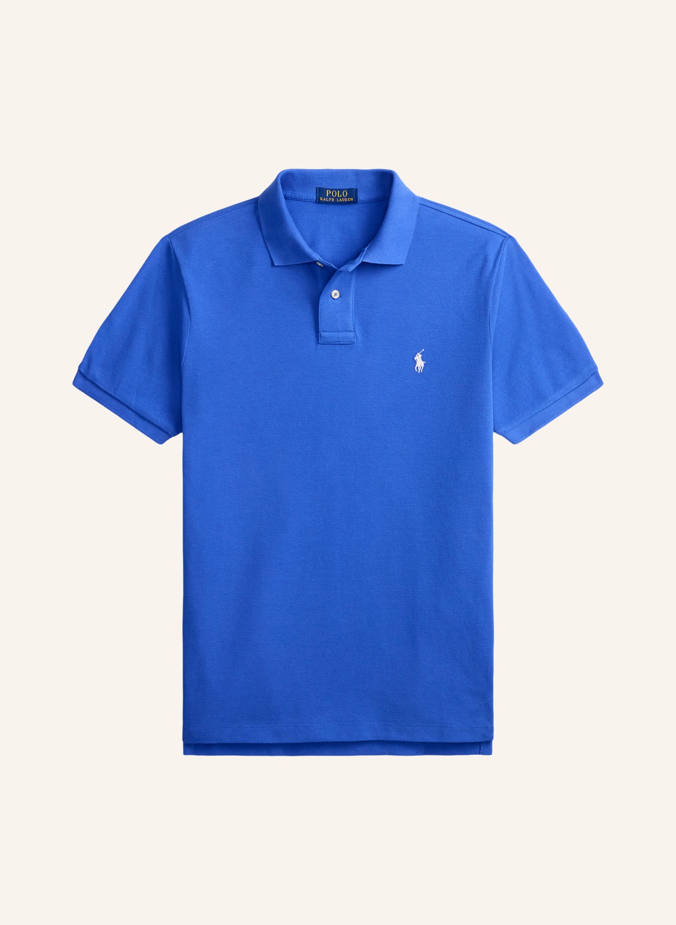 POLO RALPH LAUREN Piqué polo shirt slim fit: BLUE