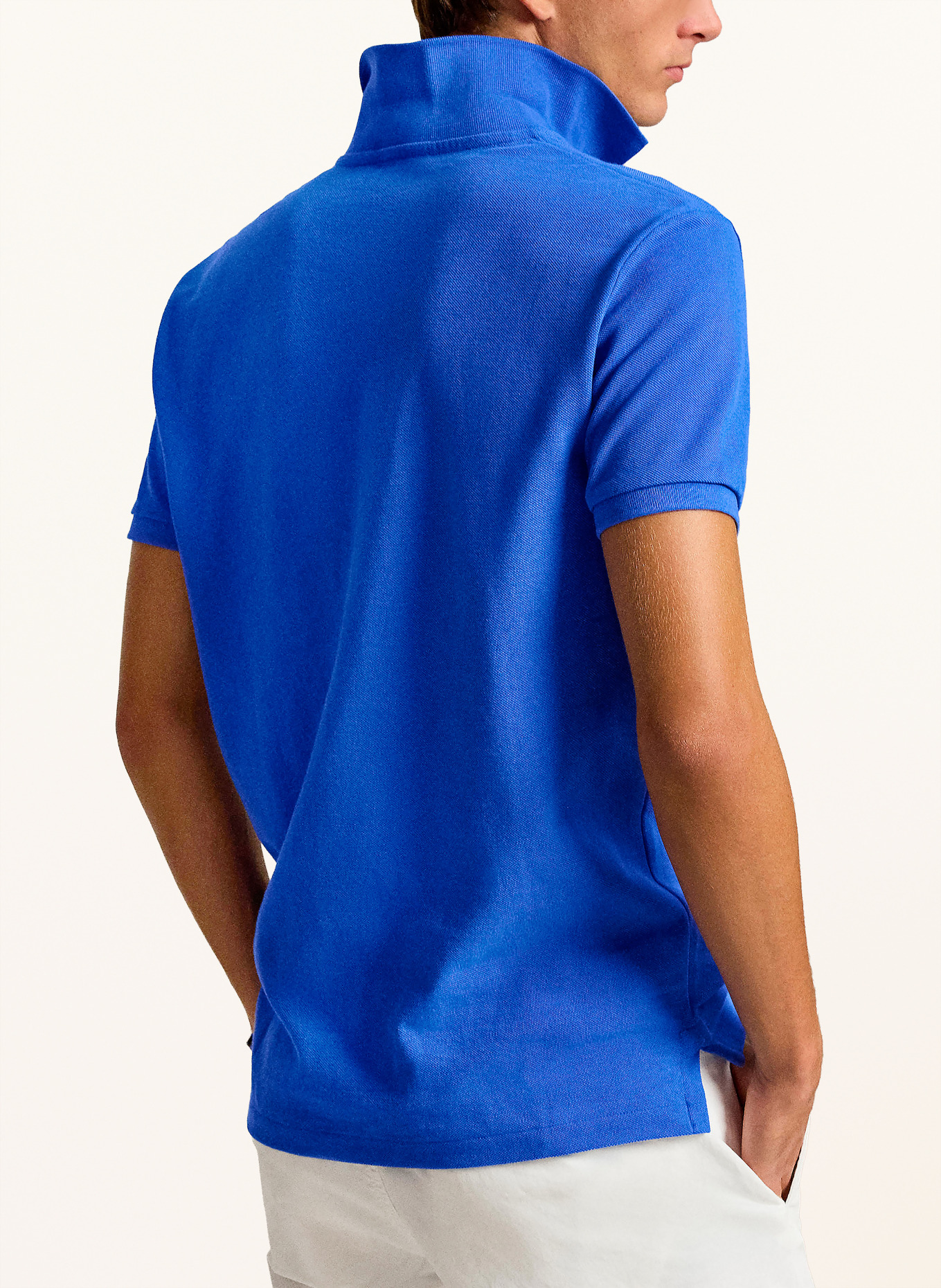 POLO RALPH LAUREN Piqué polo shirt slim fit: BLUE