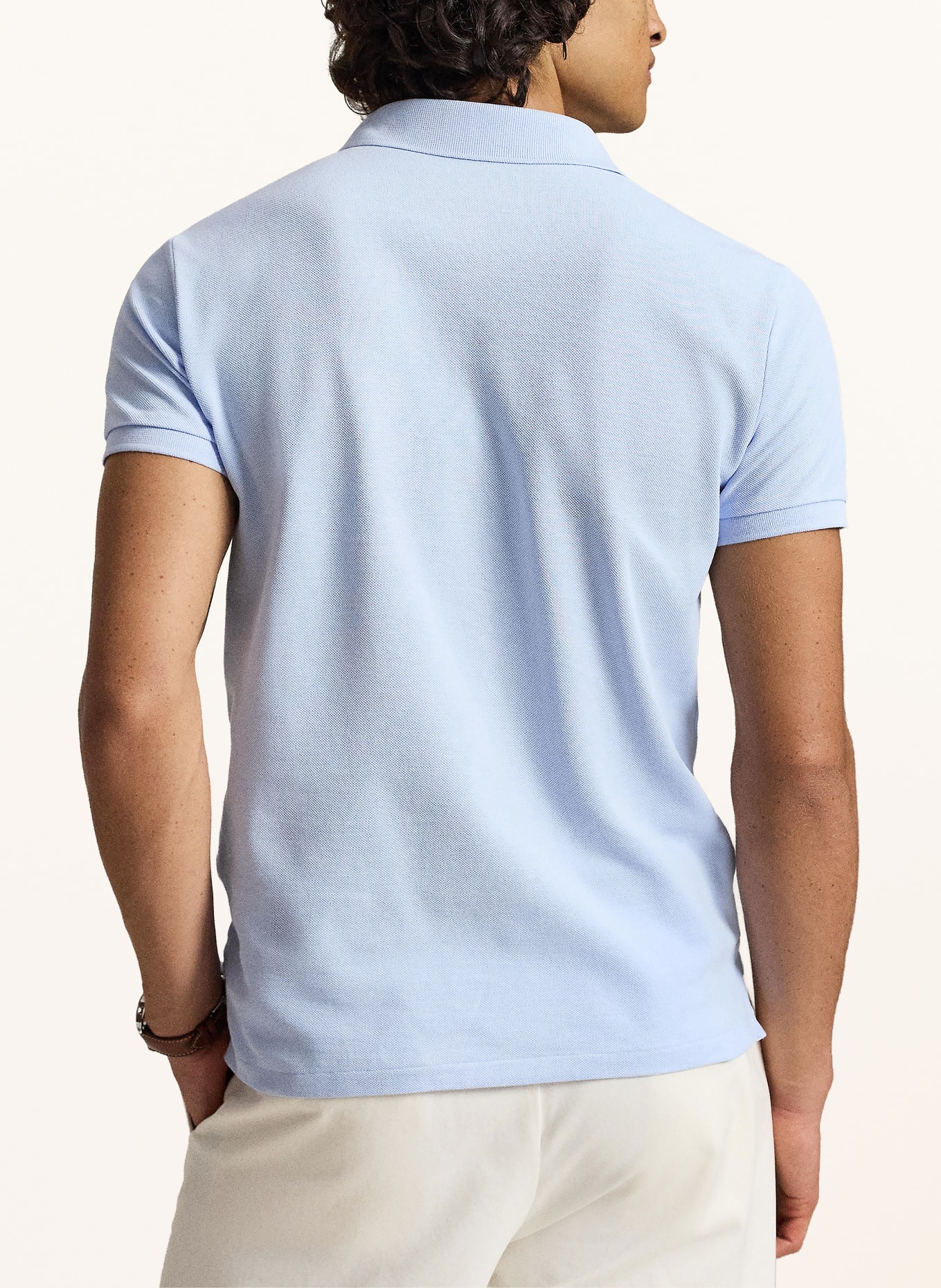 POLO RALPH LAUREN Polo piqué coupe slim: BLEU CLAIR