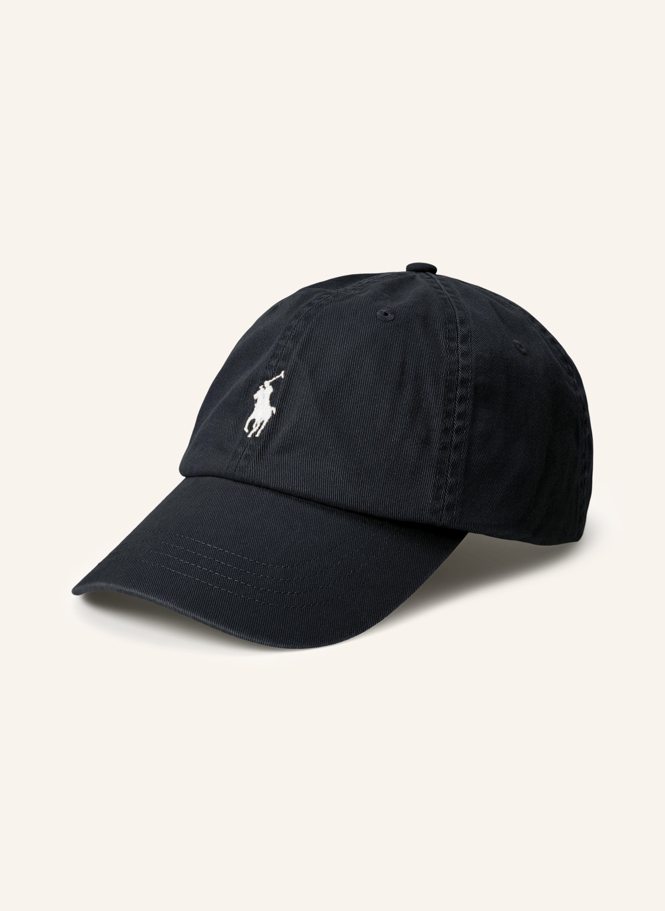 POLO RALPH LAUREN Cap: BLACK / WHITE