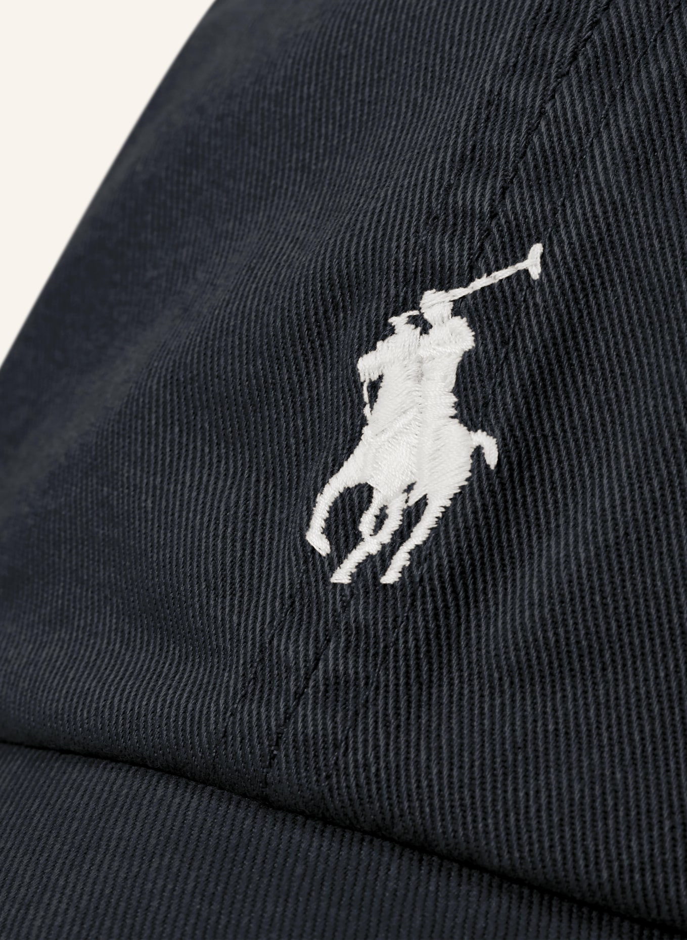 POLO RALPH LAUREN Cap: BLACK / WHITE